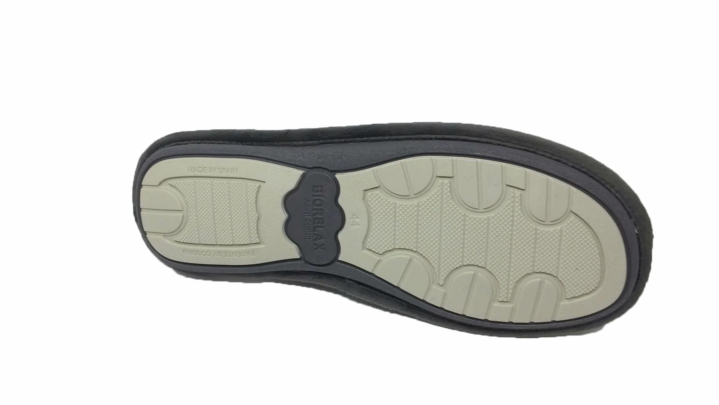 Biorelax Zapatillas de Estar por casa/Hombre Moto Gris