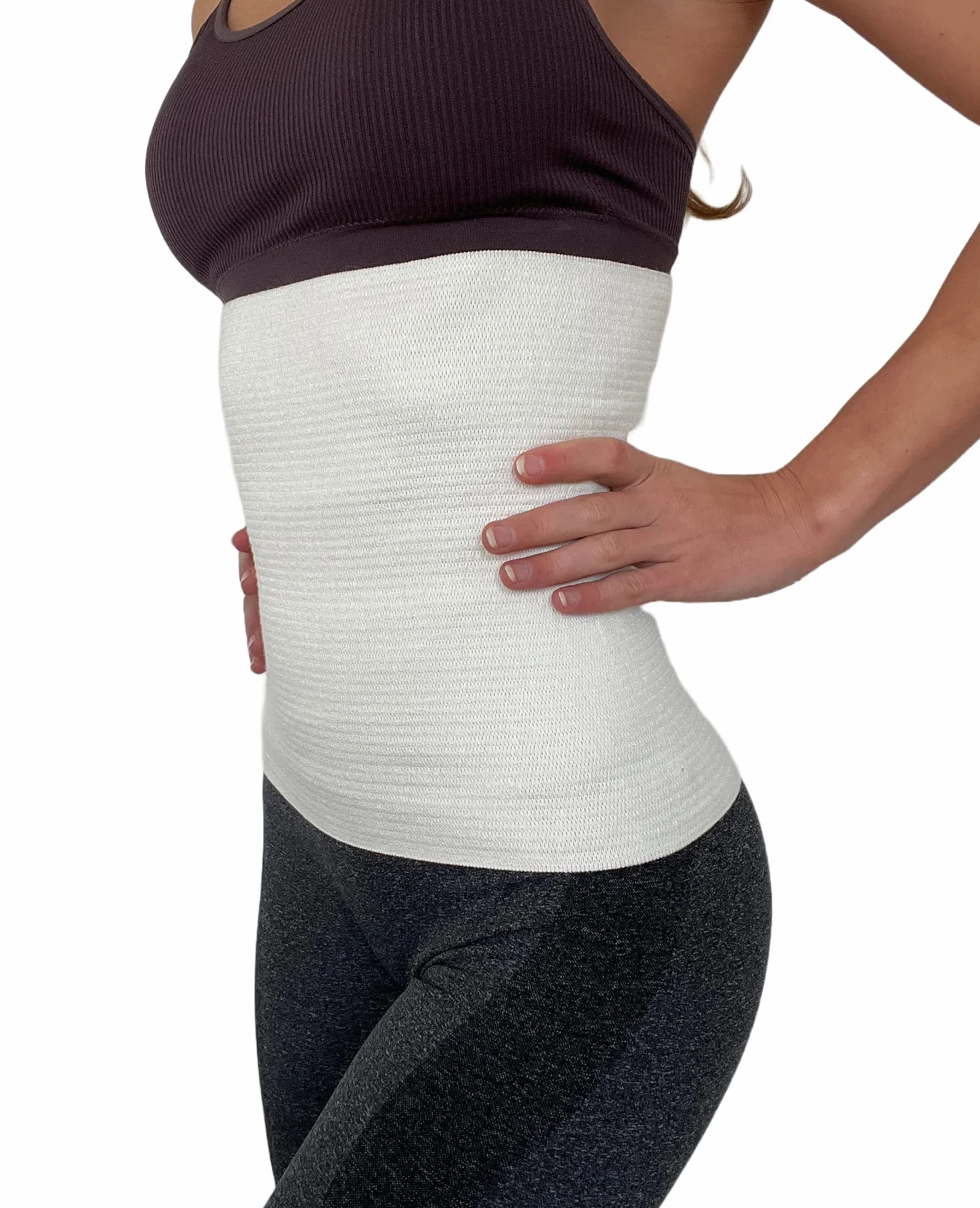 proslim T-active Merino Angora Wool Kidney Back Hip Waist Warmer for Men and Women, 87% Natural Materials, Creamy White, Perfect for Sports, Working or Walking