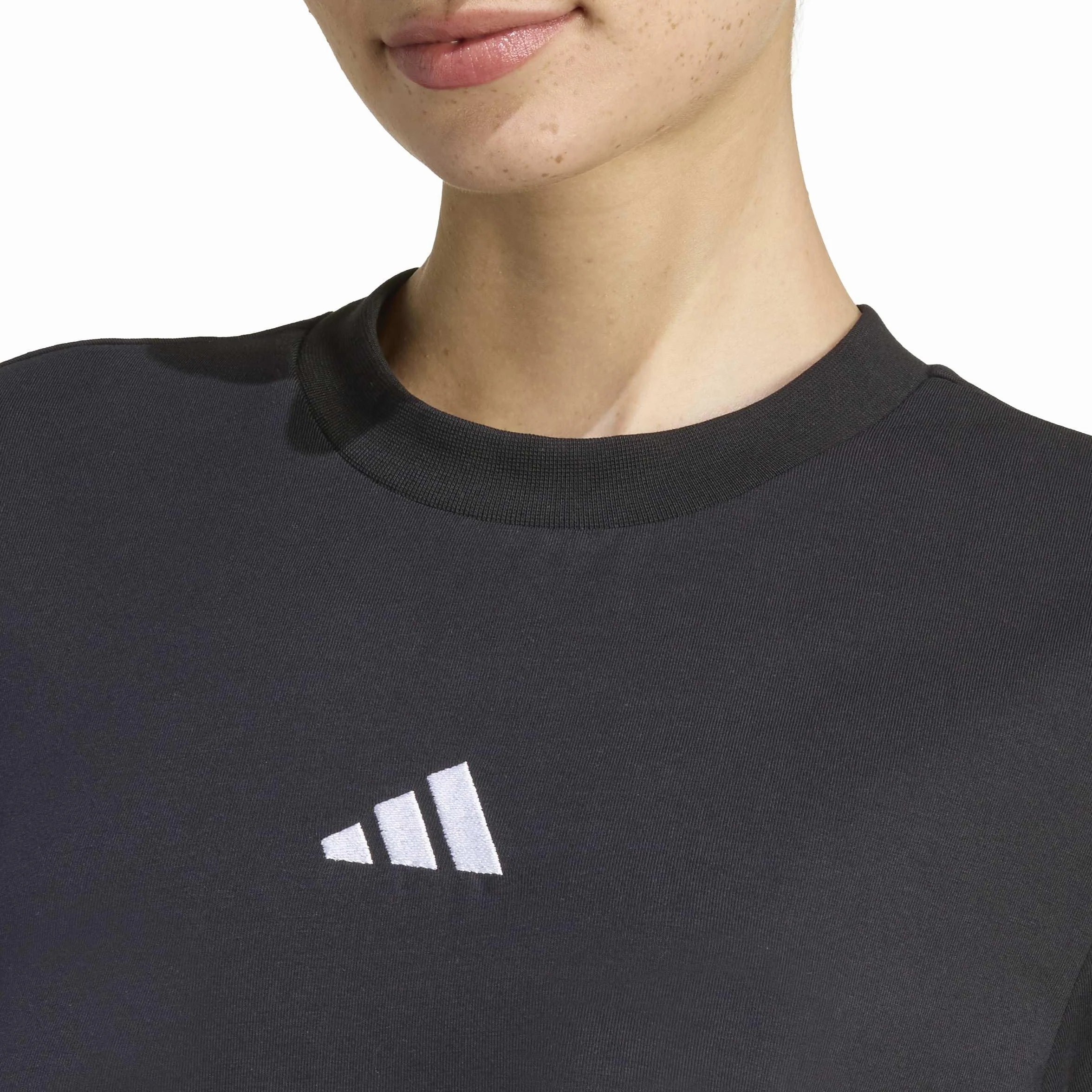 adidas Women's Essentials 3 Stripes Vestido Camiseta