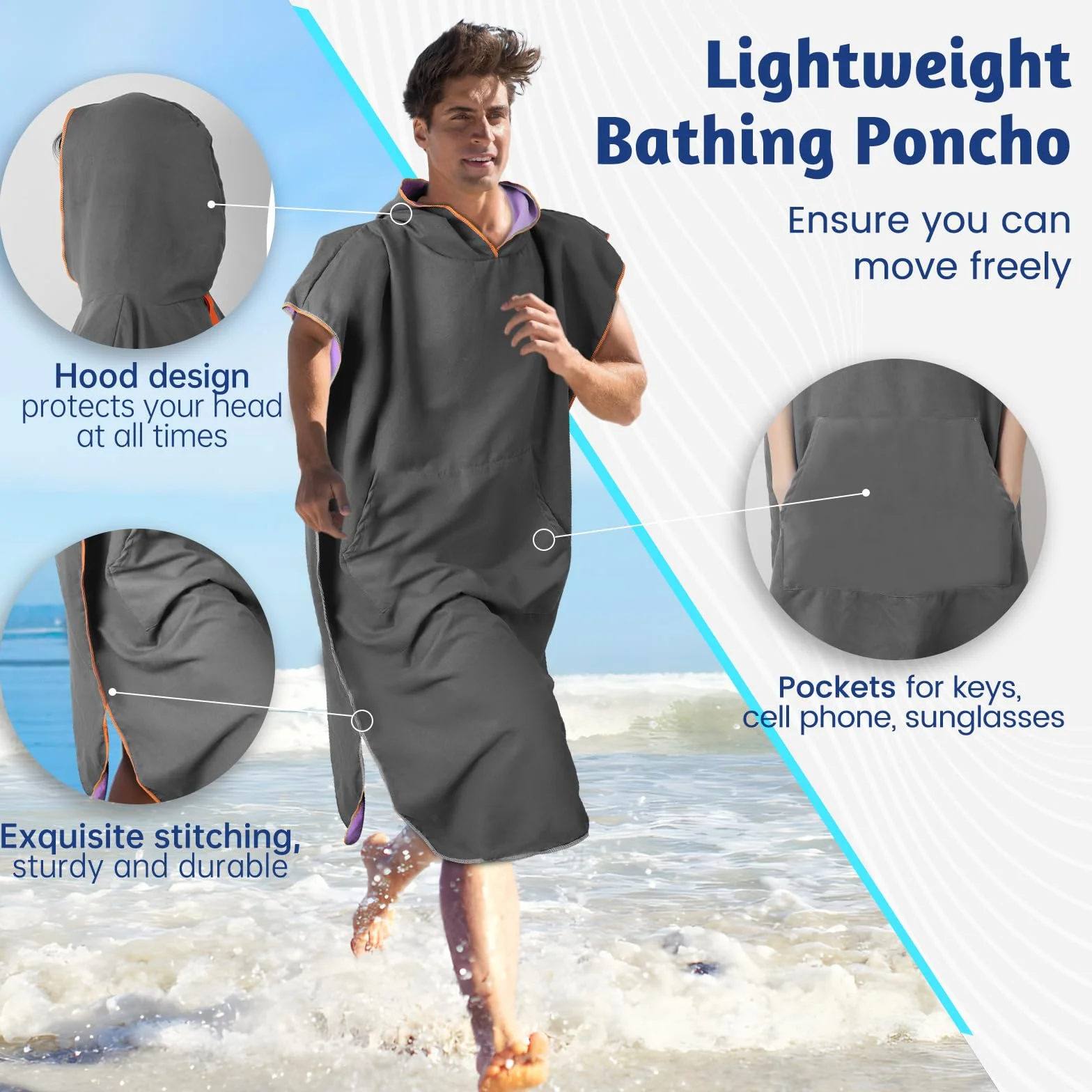 Poncho de natación para Hombre y Mujer