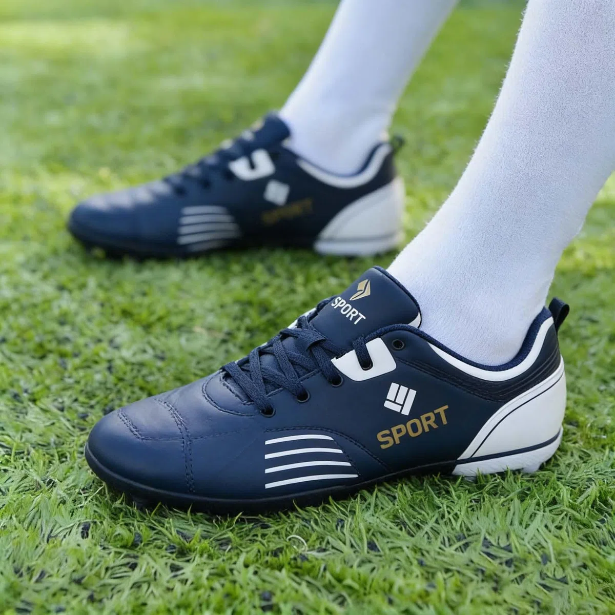 Tenis deportivos para hombre con parte superior de agua, casuales y cómodos para usar, Blue, 38 2/3 EU