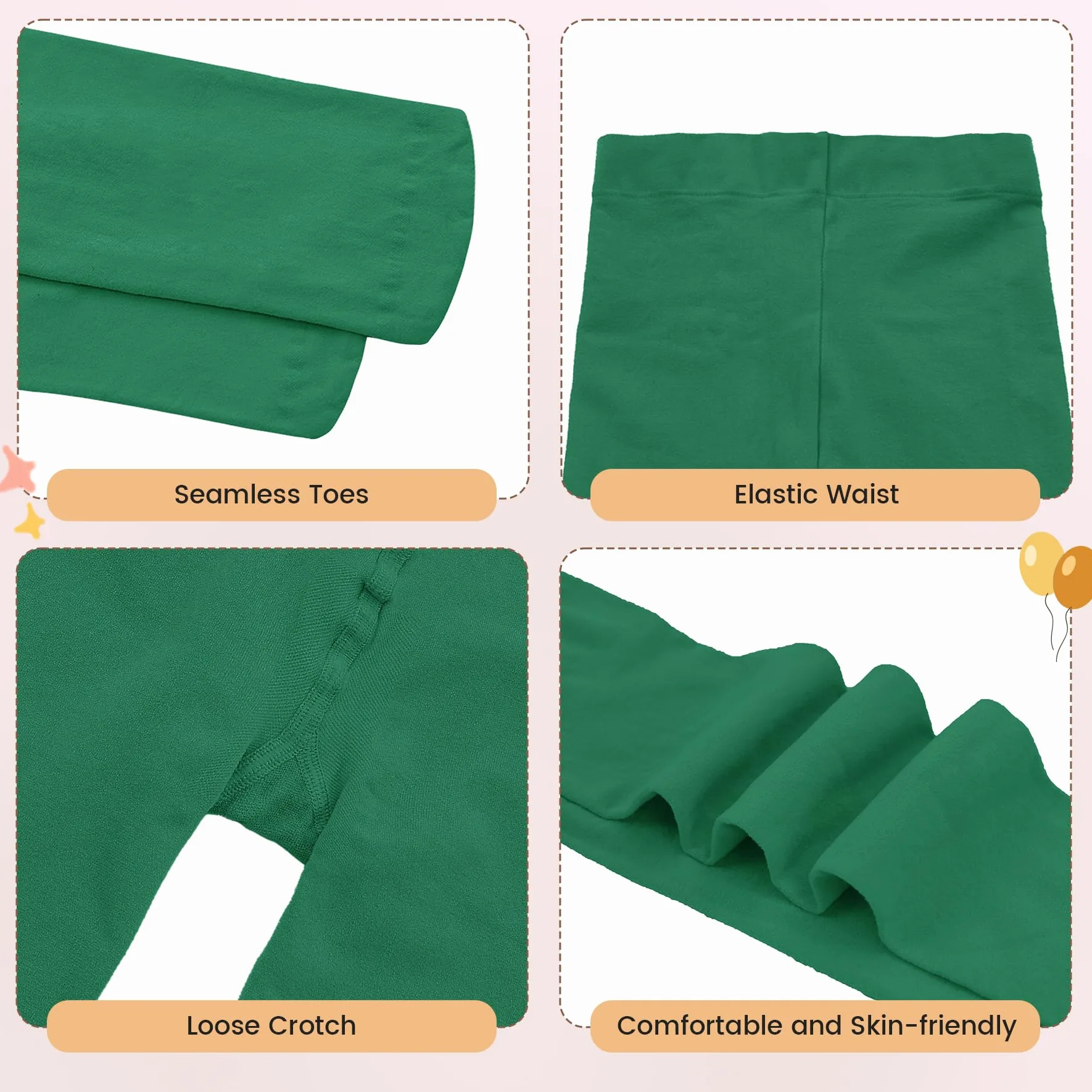 American Trends Mallas de baile para niñas, medias de ballet para niñas, uniforme escolar, leggings para niños
