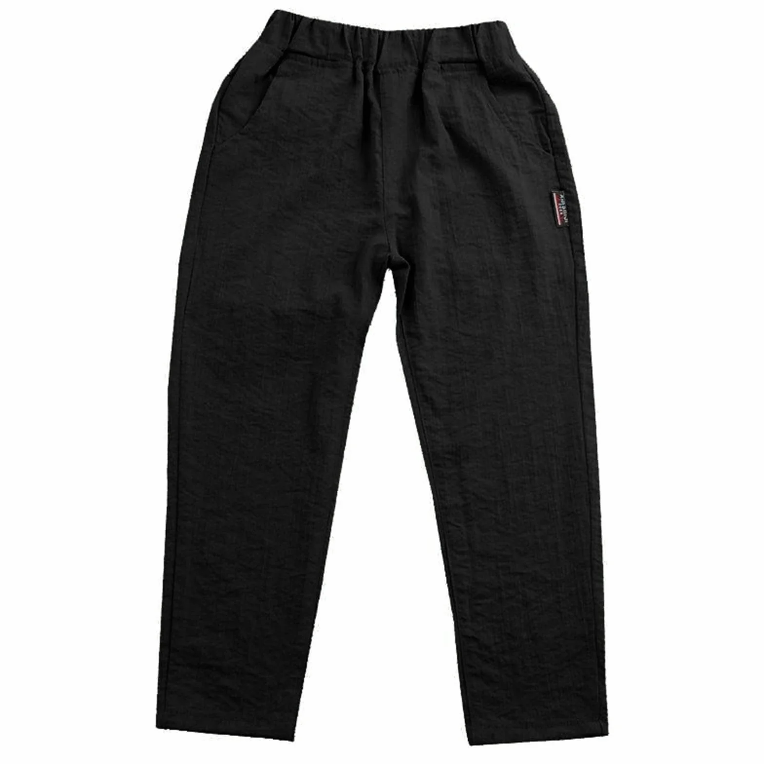 Pantalones de lino para niños cintura elástica cómodos primavera verano