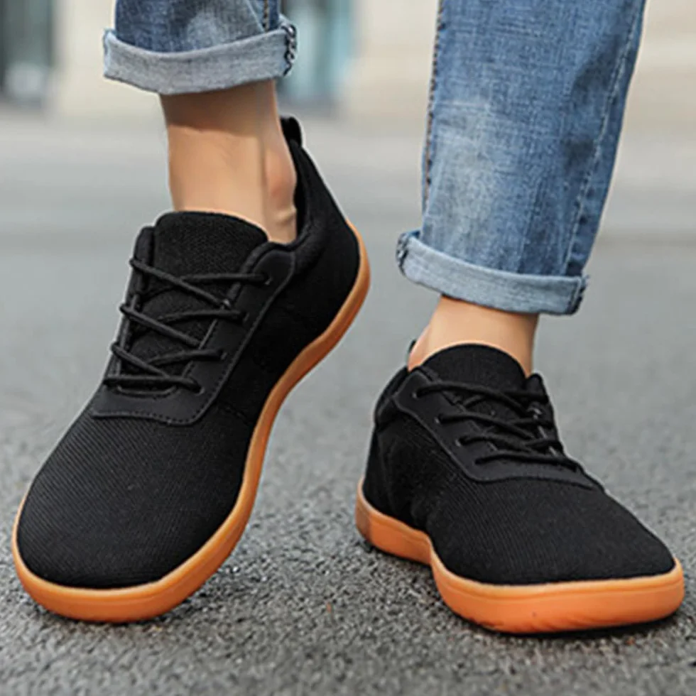 Zapatillas Barefoot Hombre Verano Transpirables Minimalistas Barefoot Hombre Casual 37-48 EU Zapatillas de Trail Running Pies Anchos Ligeras Calzado Zapatos para Montaña