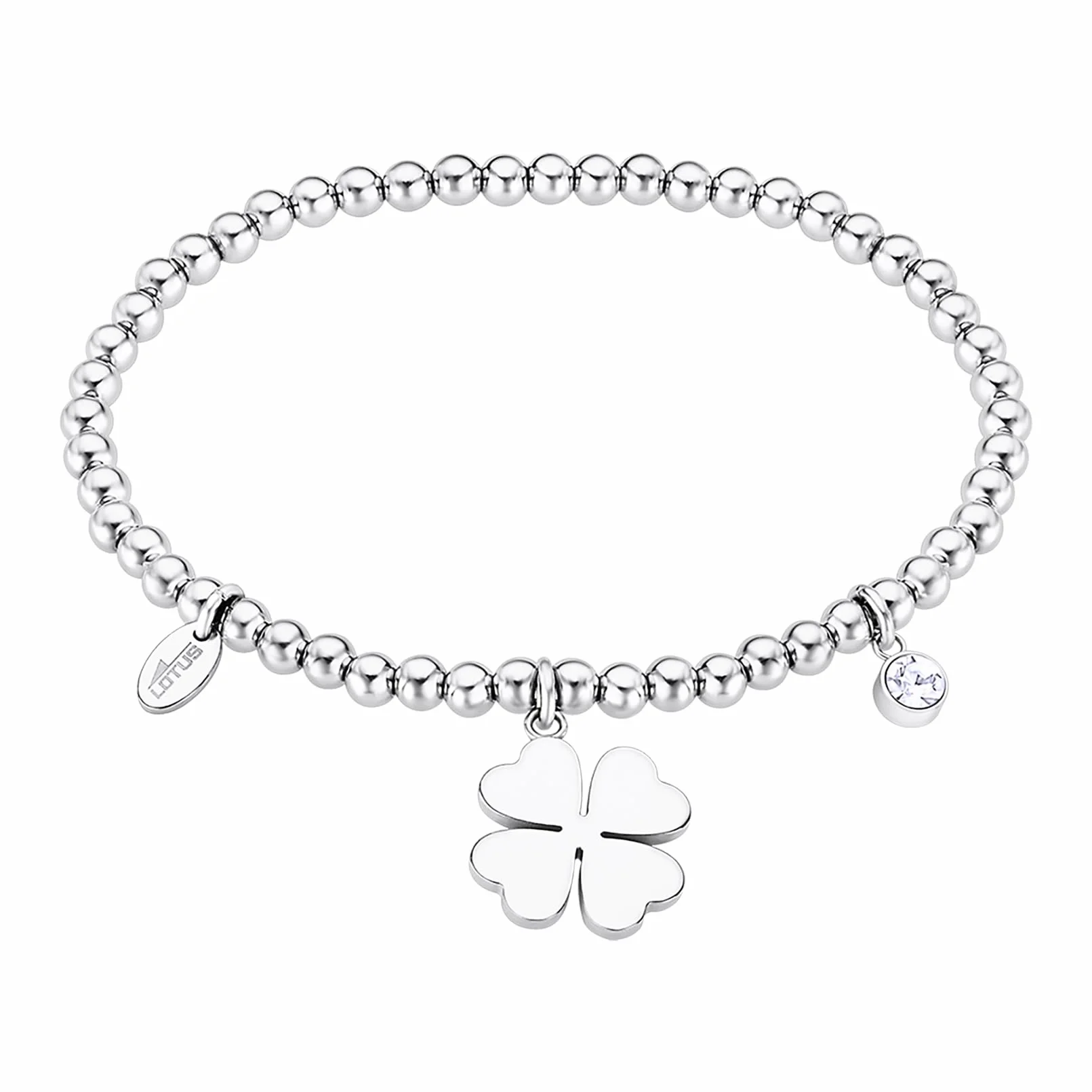 LOTUS STYLE Pulsera Acero Inoxidable Mujer LS2170 Trébol 4 Hojas Cruz Árbol de la Vida Mano de Fátima Infinito Amuleto Suerte