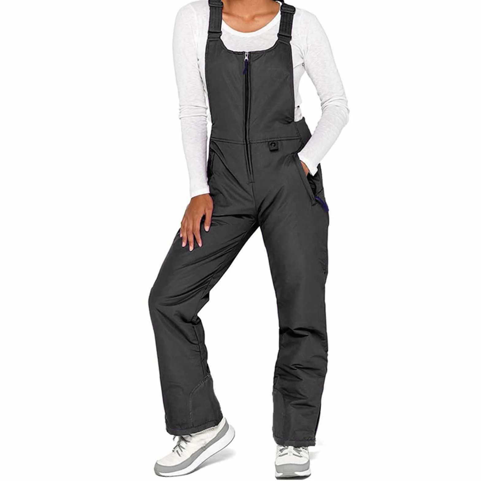 Pantalones de esquí impermeables para hombre y mujer, térmicos, resistentes al viento, talle alto, snowboard