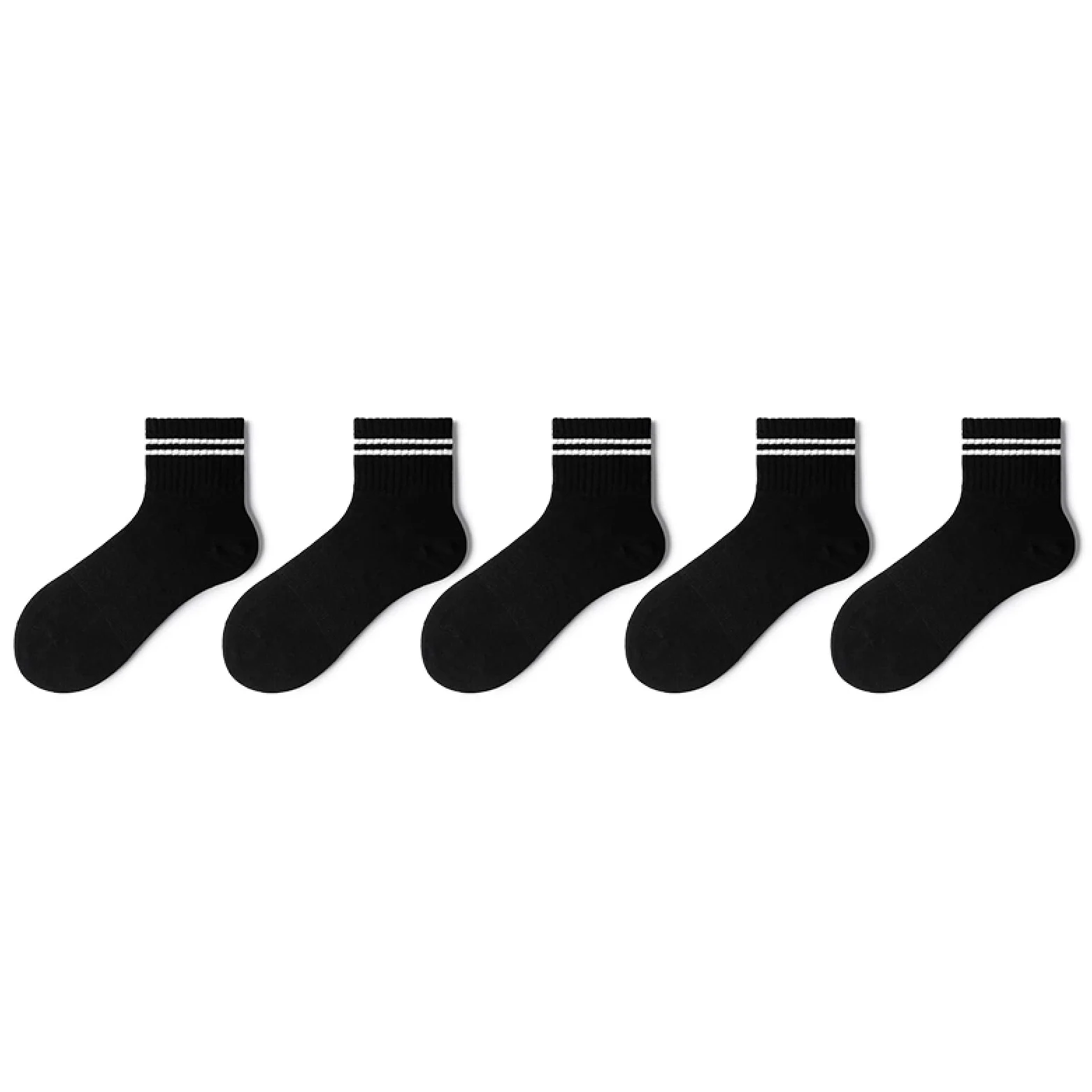 Calcetines Cortos Calcetín Calcetines Tobilleros Calcetines Deporte Calcetines Hombres Ins Rayas De Moda Dos Barras Calcetines Negros Simples Primavera Y Otoño Calcetines Deportivos De Tendencia Japon