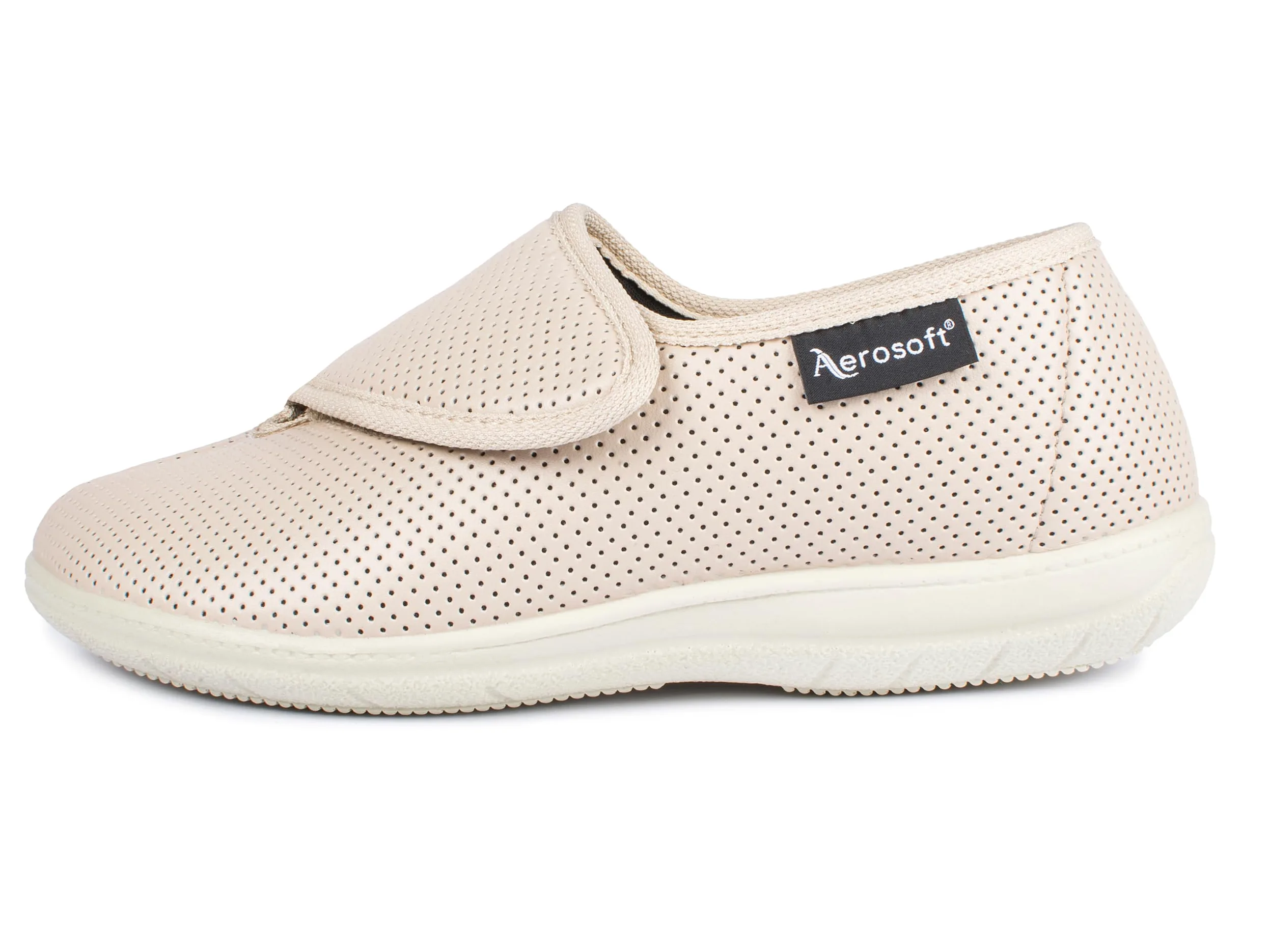 Aerosoft Zapatillas con Cierres Ajustables para Mujer, elásticas, 15 Anchos, Plantilla Intercambiable G-H, Antideslizantes
