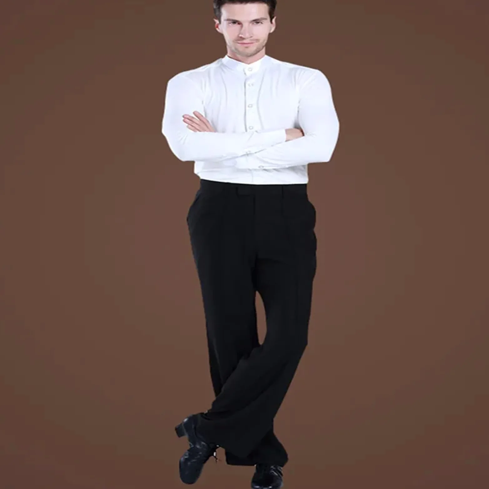 Pantalones De Baile Latino For Hombre, For Practicar/actuación, Moderno, Salón For para Hombre, Salsa, Jazz, Danza