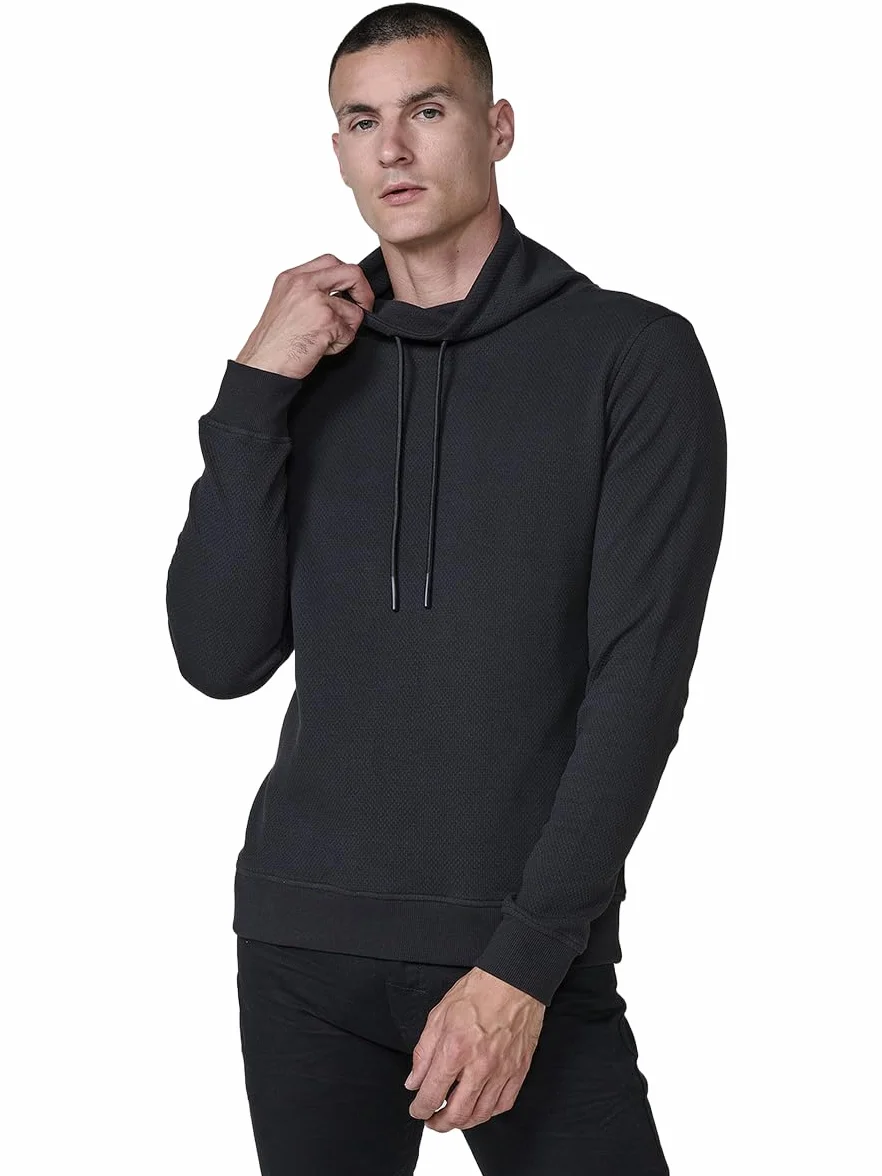 Koroshi Sudadera Hombre Cuello Alto con Cordón Ajustable 2521SU32
