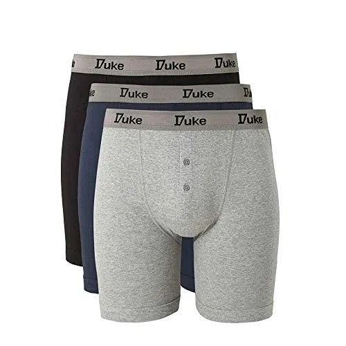 Duke London - Calzoncillos tipo bóxer para hombre, talla grande, 3 unidades
