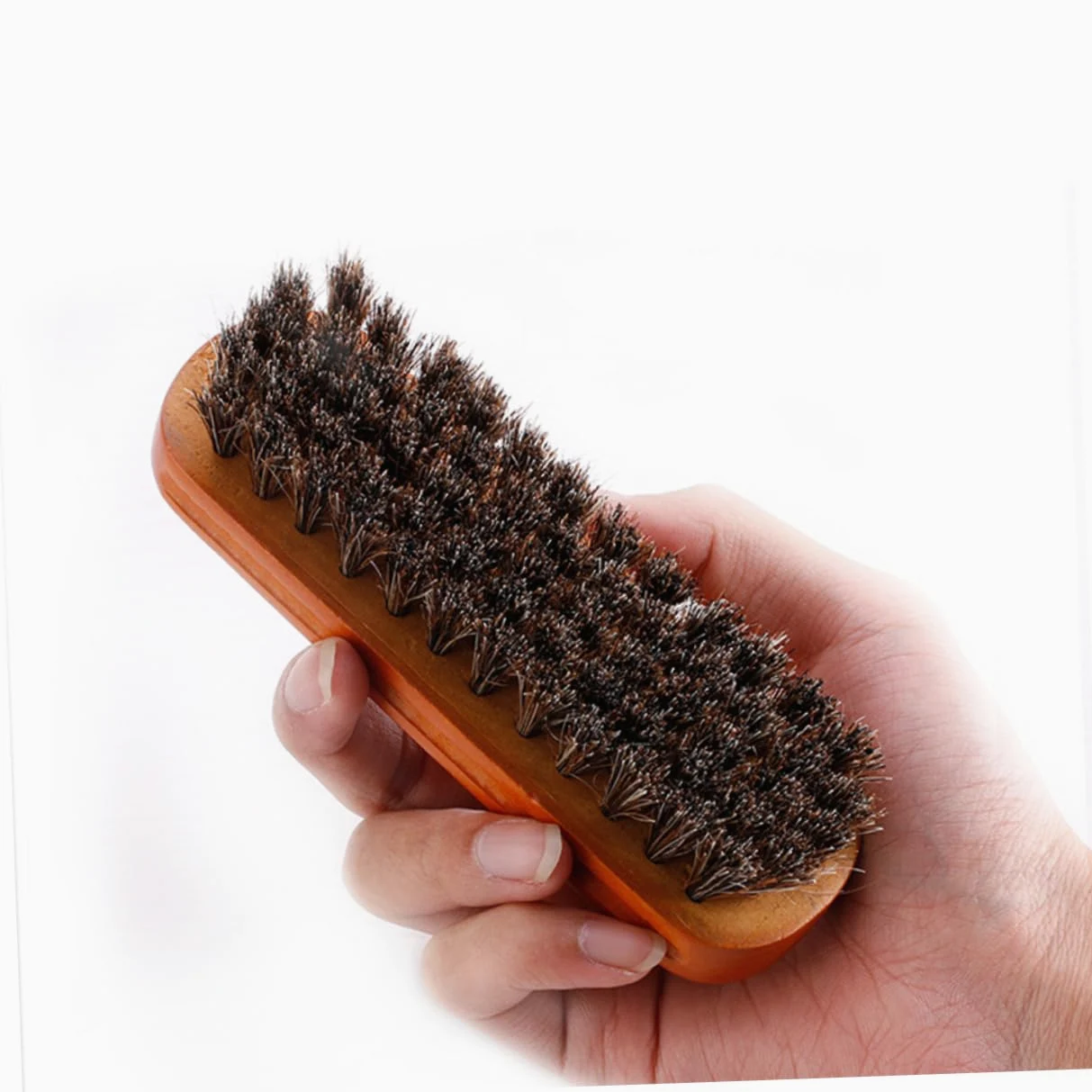 Juego de Cepillos para Zapatos Portátil de 9 Piezas Marrón | Cerdas de Bristle, Diseño Creativo, para Hombre y Mujer, Limpieza y Lustrado de Calzado