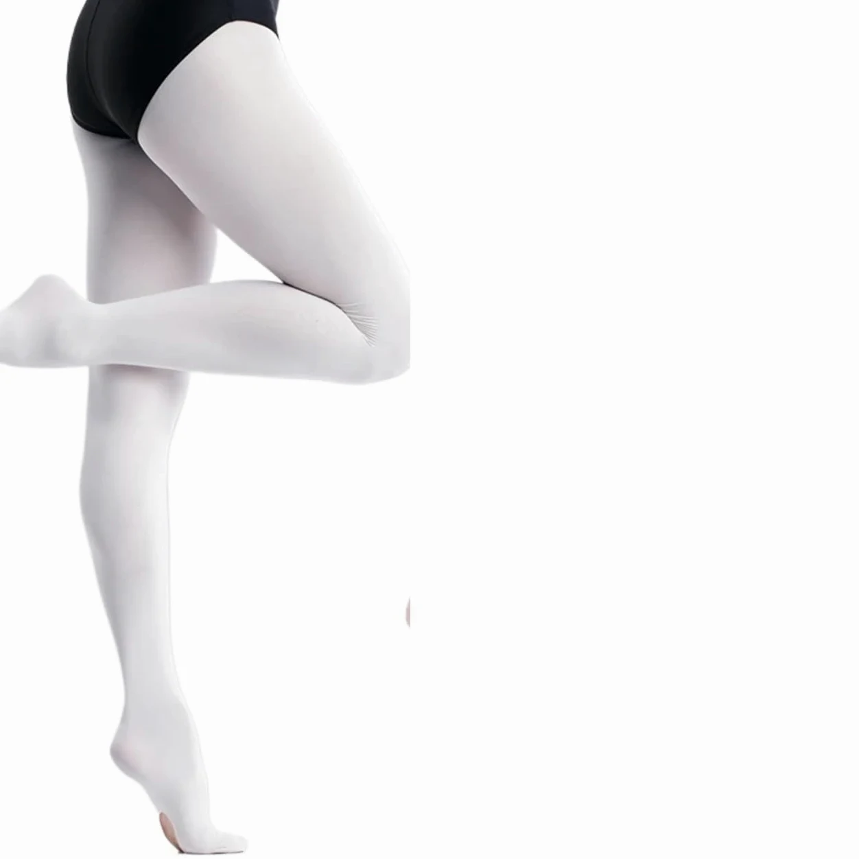 Medias Ballet Niña Ballet Tights for Adults Girls White Velvet Convertible Dance Stockings Pink Ballet Pantyhose 12 Pairs with Hole(Black 12pairs,Height 110 to 125cm)