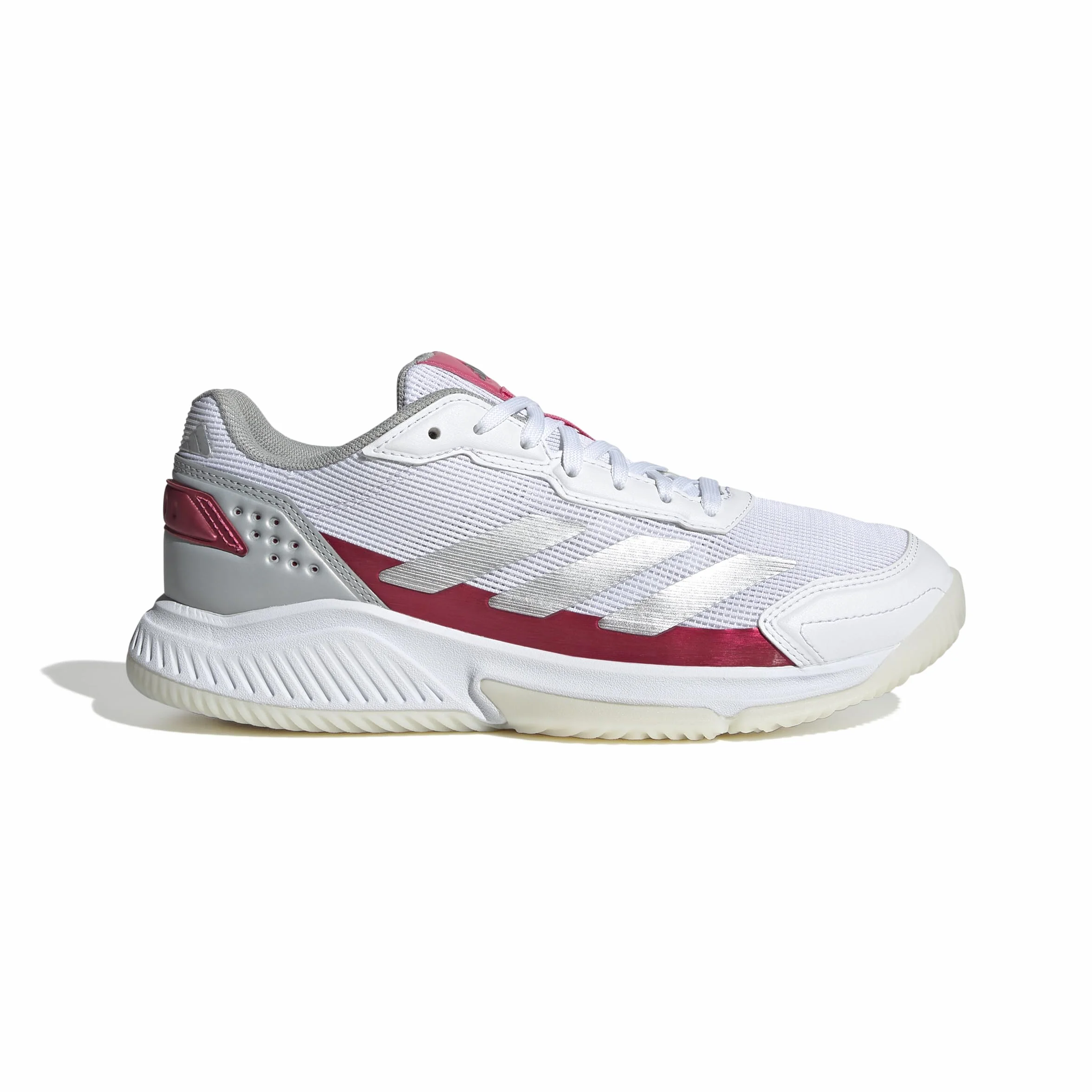 Adidas Courtquick W Padel 38 2/3 EU Cloud White Silver Metallic Lucid Pink