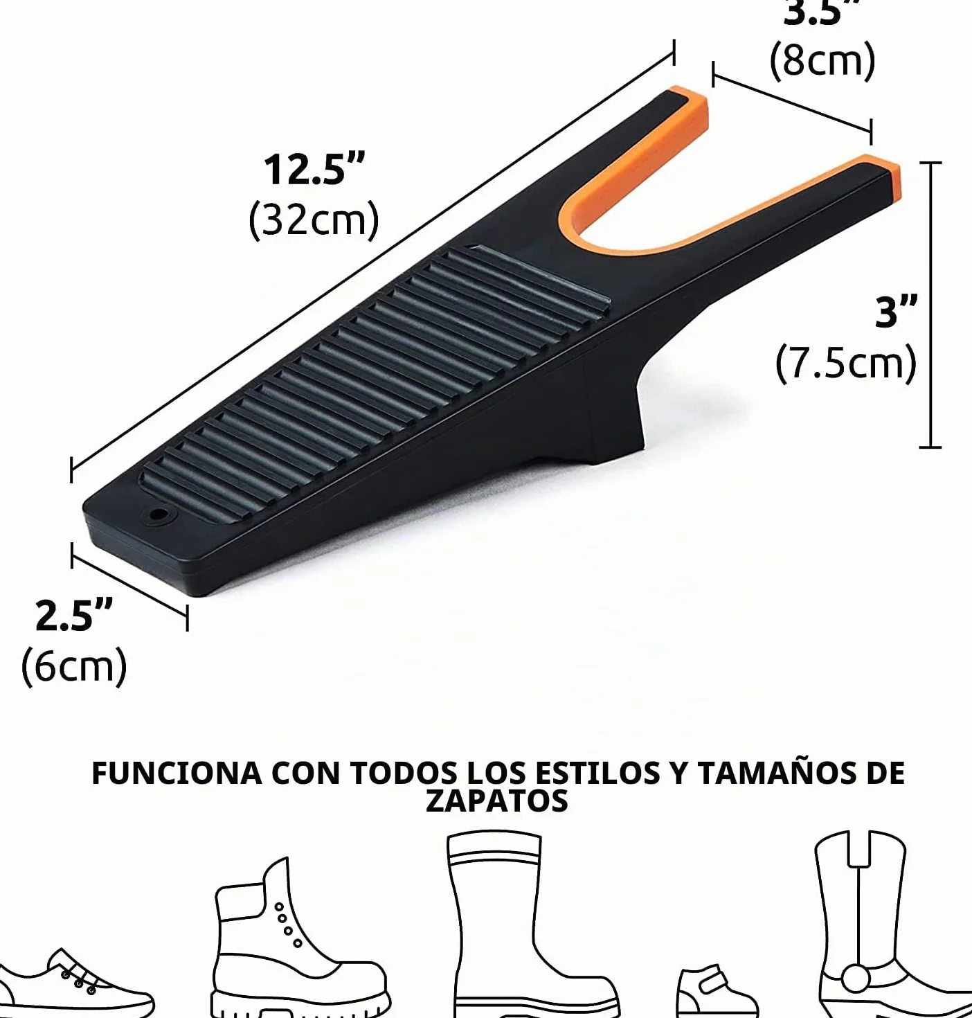 Pluvios Tarea Pesada Agarre Extra Sacabotas/Zapato Arrancador/Botas de Goma Arrancador/Bota Zapato Jack/Raspador Limpiador/Totalmente Impermeable - 5 años de Garantía