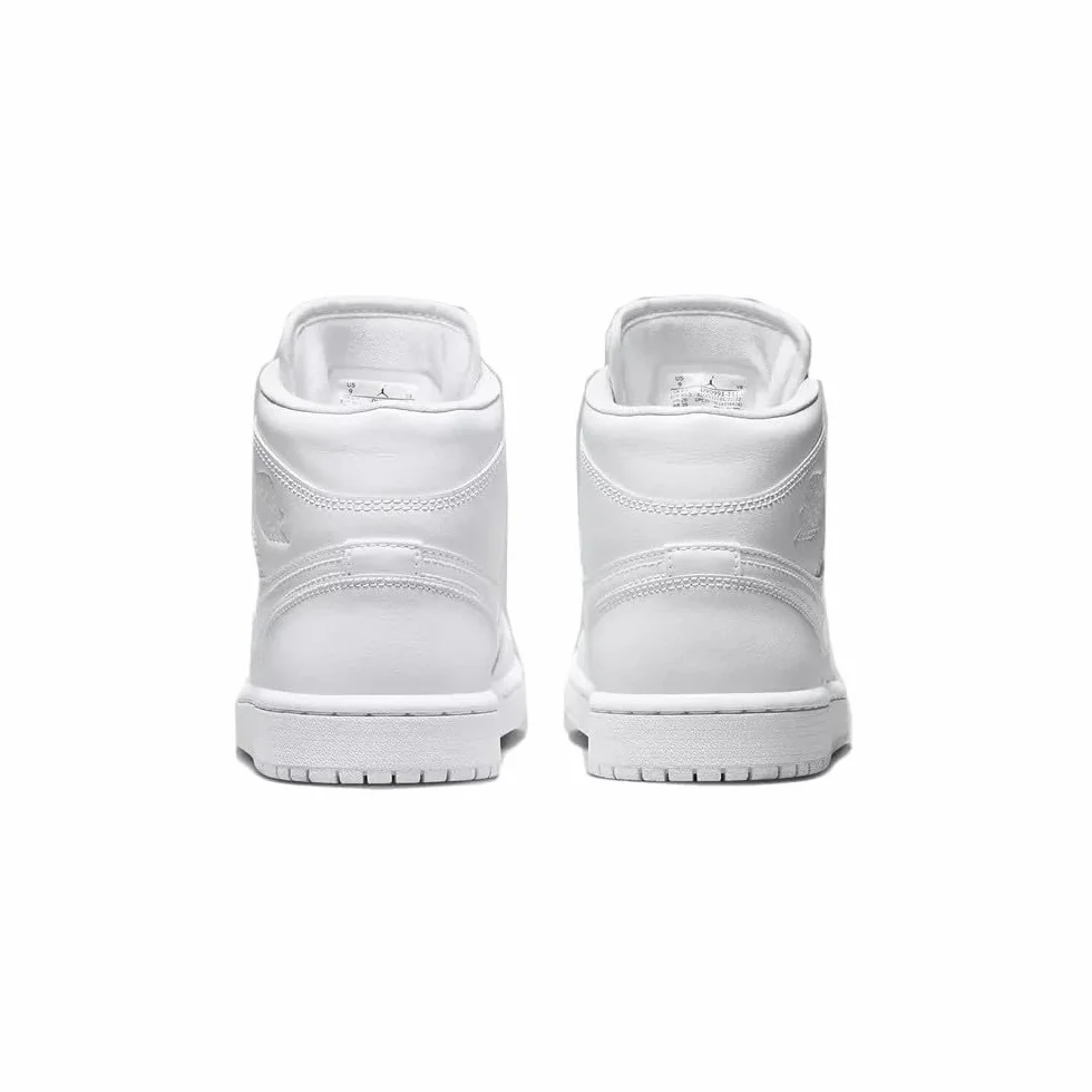 NIKE Wmns Air Jordan 1 Mid Sneaker Mujer White-White 42 EU