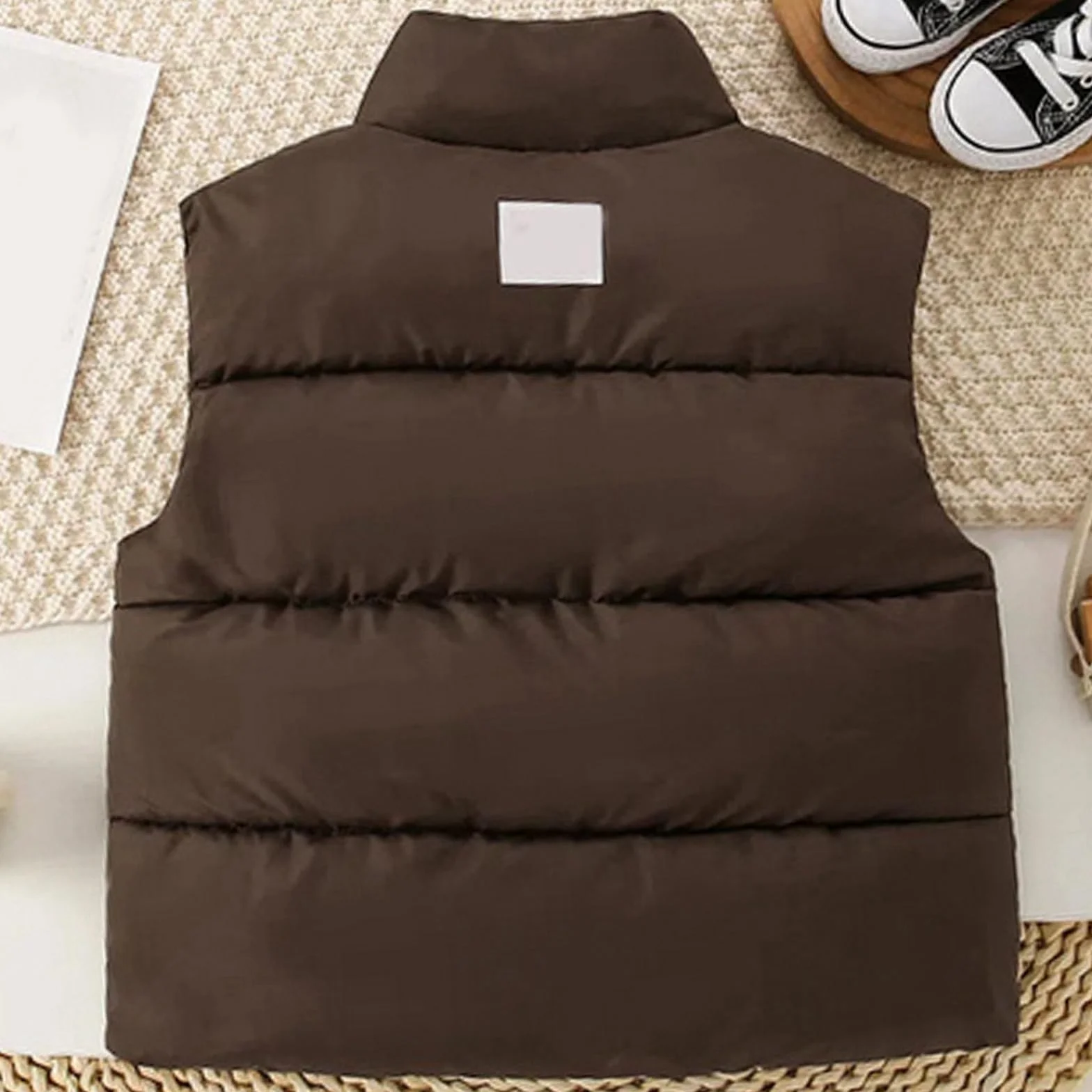 Chaleco Acolchado para Niño 4 Años Plumón Sin Mangas Ropa de Invierno