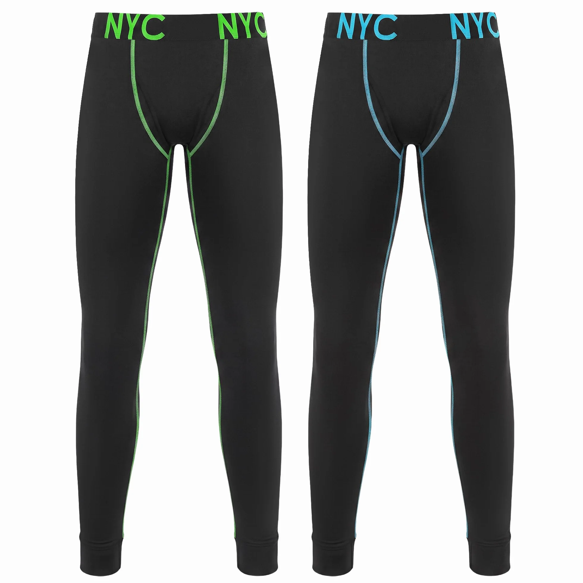 LiKing 2 Paquetes Leggings Ajustados Ropa Interior Deportiva para niños Pantalones de fútbol