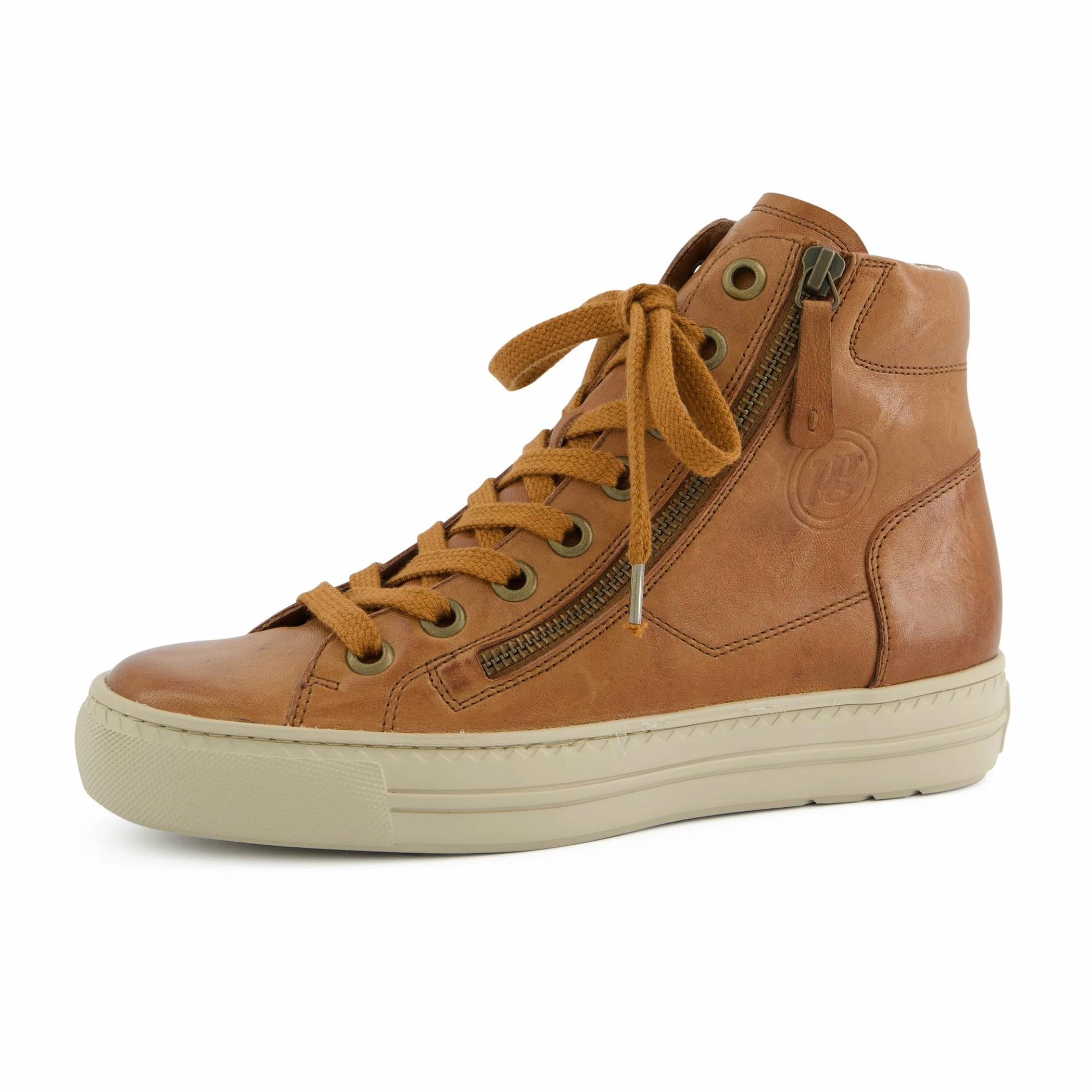 Paul Green Zapatillas para mujer 4024-350 en piel lisa, color marrón