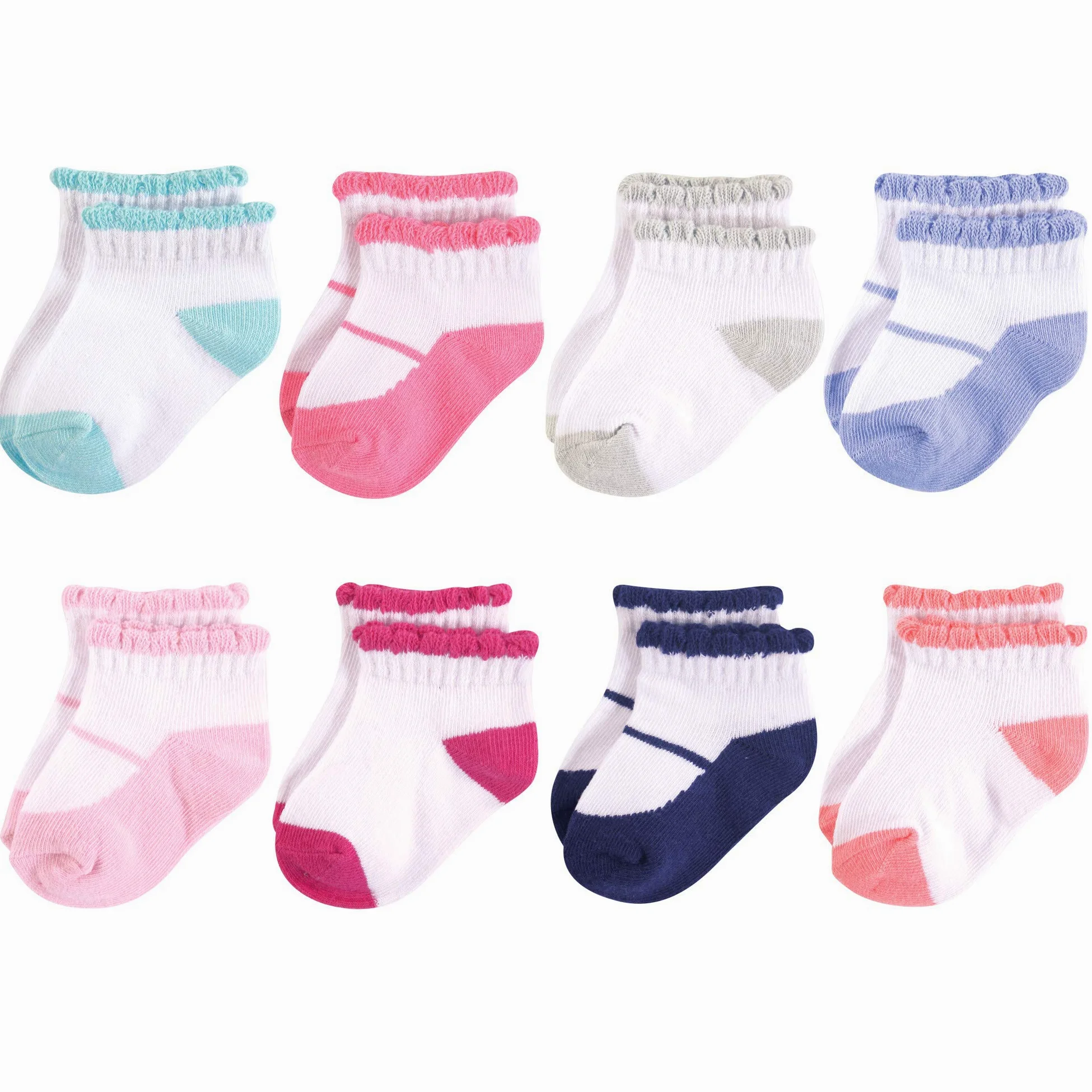Luvable Friends Unisex bebé 26136 Medias casuales - Rosado - 0-6 meses