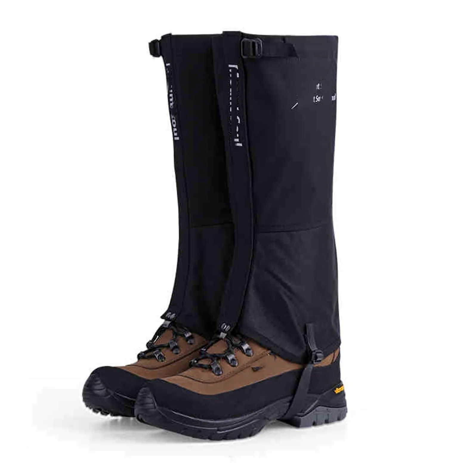 Polainas For Piernas, Senderismo Al Aire Libre, Caminata, Escalada, Caza, Polainas, Polainas Ajustables For Senderismo, Caza, Escalada En Barro O Raquetas De Nieve(Black,XL)