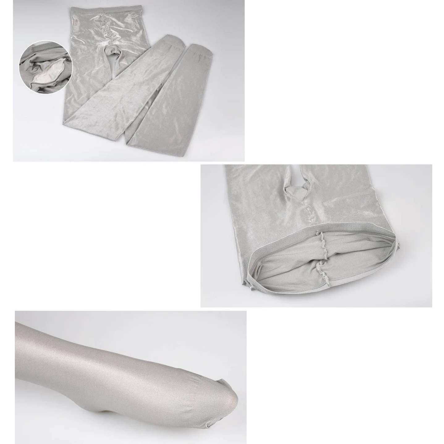 Pantimedias para Mujer, Pantimedias súper Sexy y Brillante, Medias de Seda Transparente, Stretch Plus Pantimedias, Medias de Cadera con Cintura