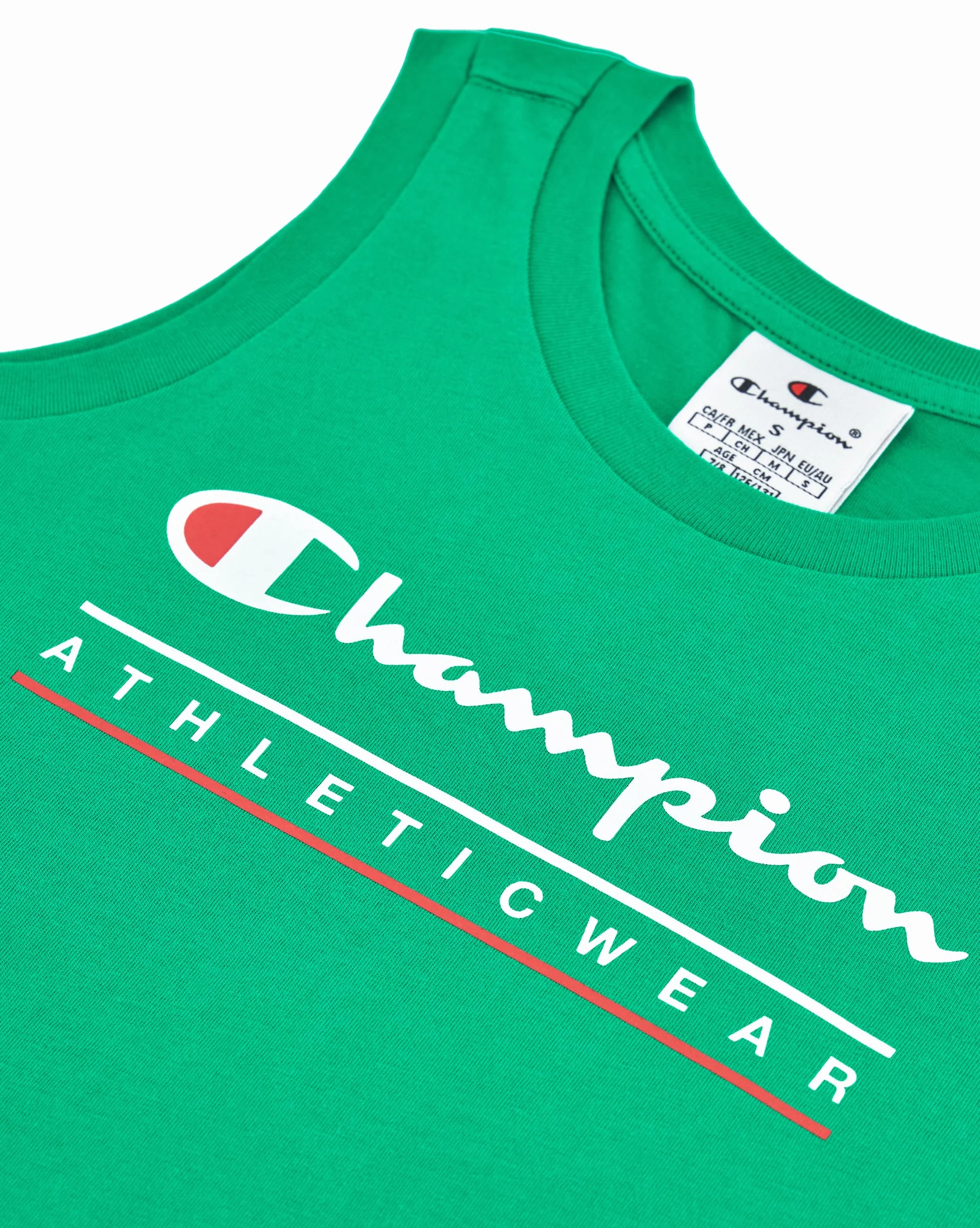 Champion Boy's Legacy Boy - Conjunto gráfico de cuello redondo sin mangas con logotipo, verde (GS130), XXL, Verde (GS130), 15-16 Años