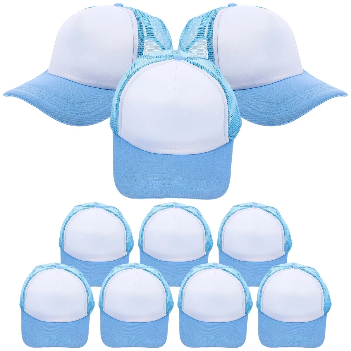 Gorra de Béisbol de Malla para Sublimación, 10 Piezas