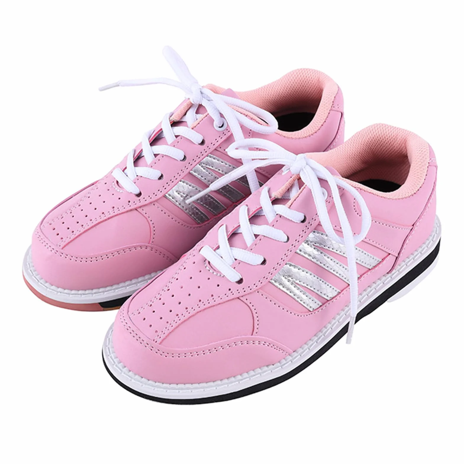JiuQing Zapatos De Bolos Mujer Zapatos De Entrenamiento De Interior Suela Deslizante Transpirable