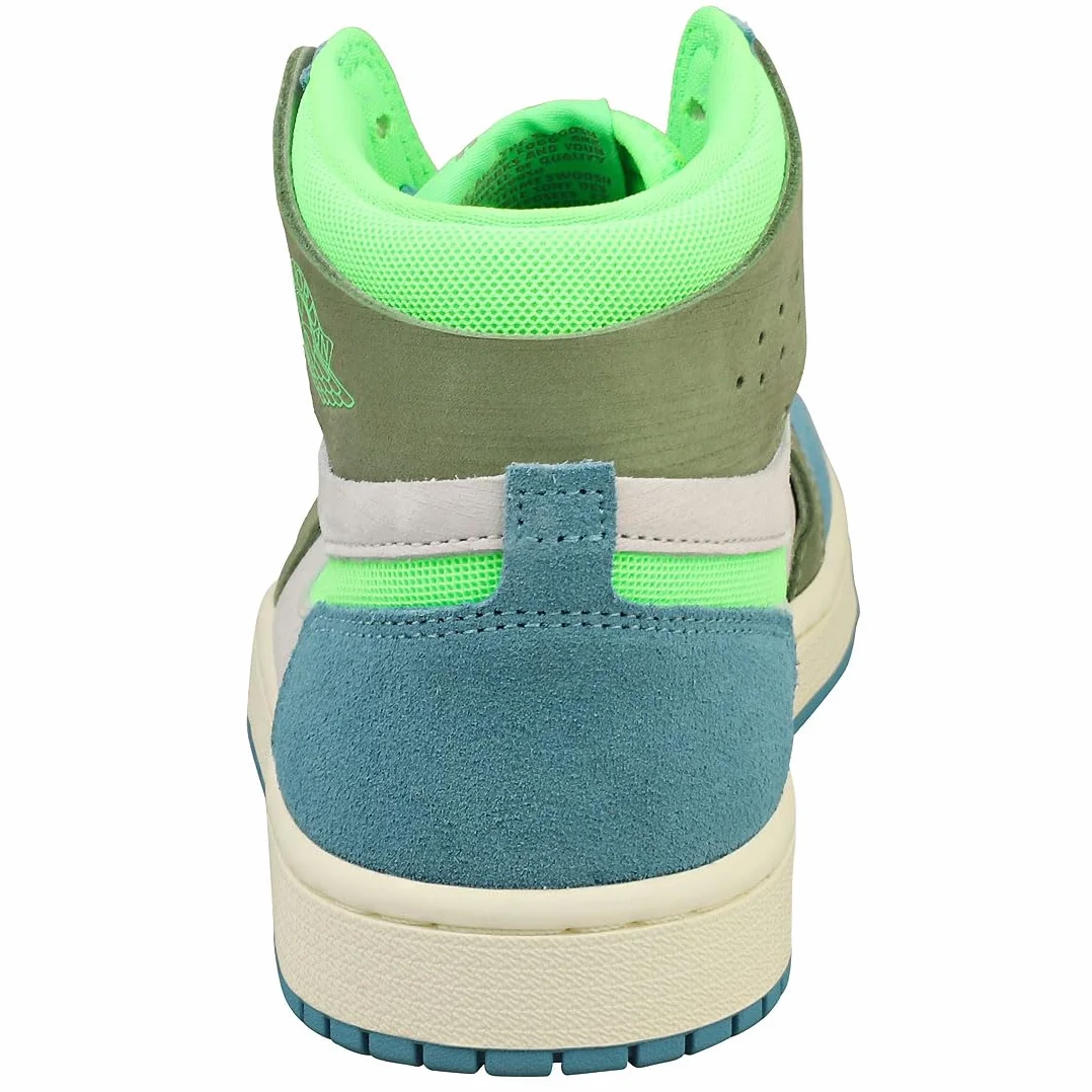 Nike Air Jordan 1 Mid Zoom CMFT 2 Cerulean OilGreen