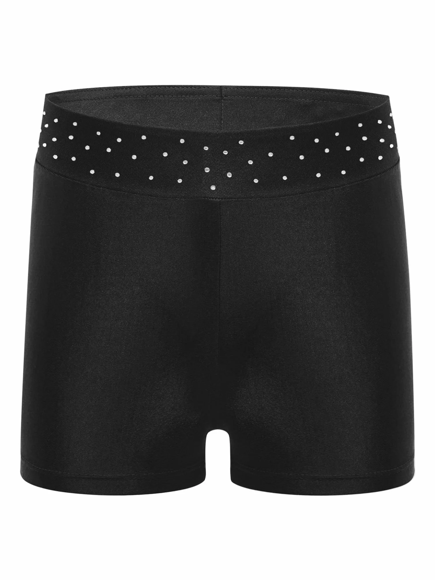 Piezas Traje Gimnasia Niñas Con Brillo Traje Entrenamiento Camiseta Manga Larga Patinaje Artístico Mono Baile Negro 15-16 años