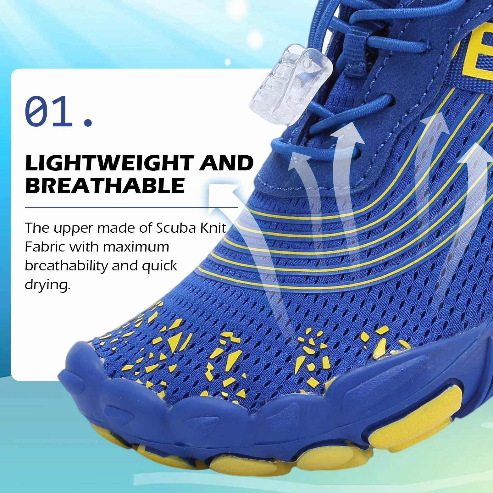 DimaiGlobal Calzado Descalzos Niñas Niños Zapatillas de Trail Running Barefoot Secado Rápido Zapatos de Agua Transpirable Antideslizante para Playa 36EU Azul