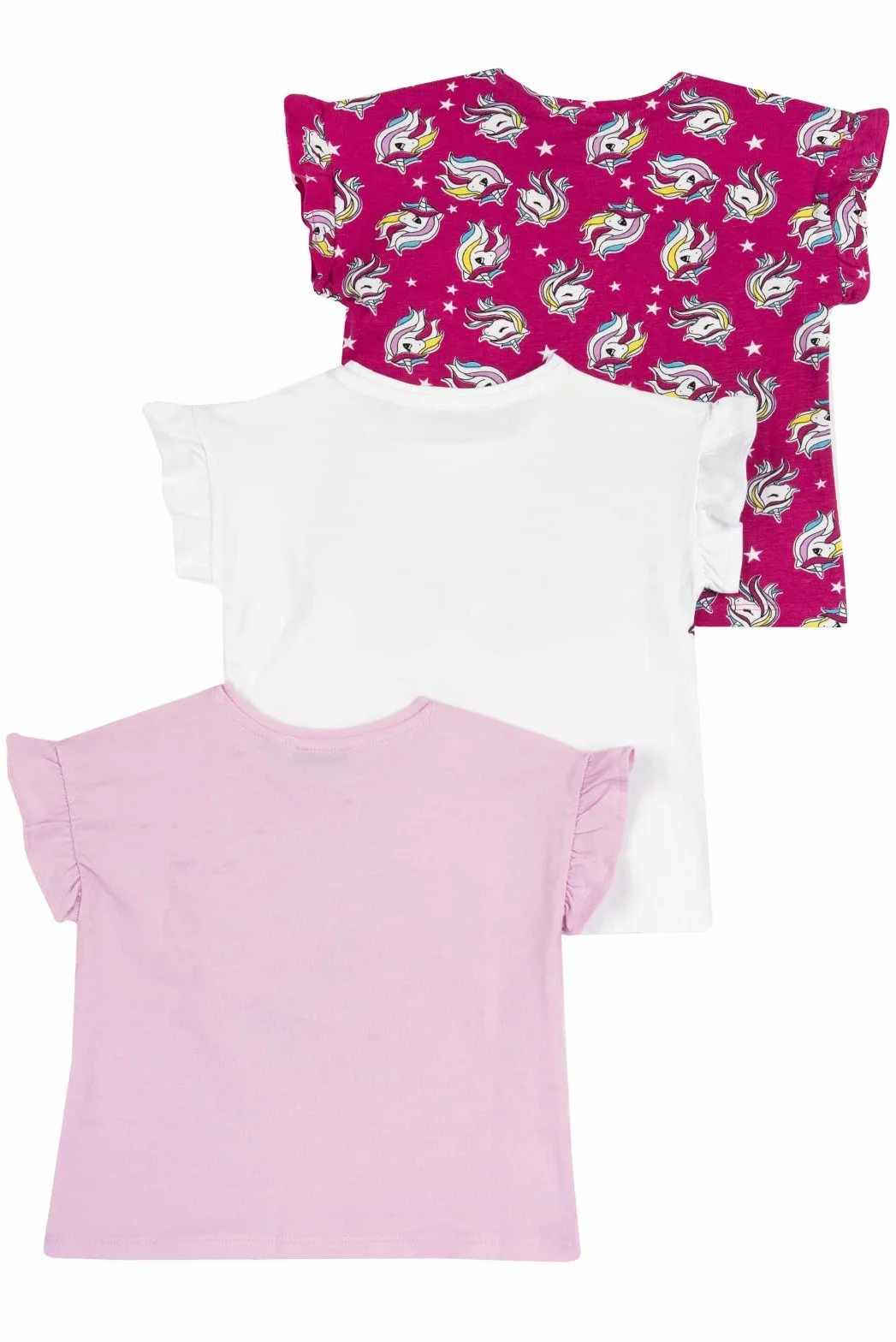 Chicco, Camiseta Niña, Conjunto de 3 Camisetas de Manga Corta, 100% Algodón, Ideales para Primavera y Verano, Ropa Niñas, Designed in Italy