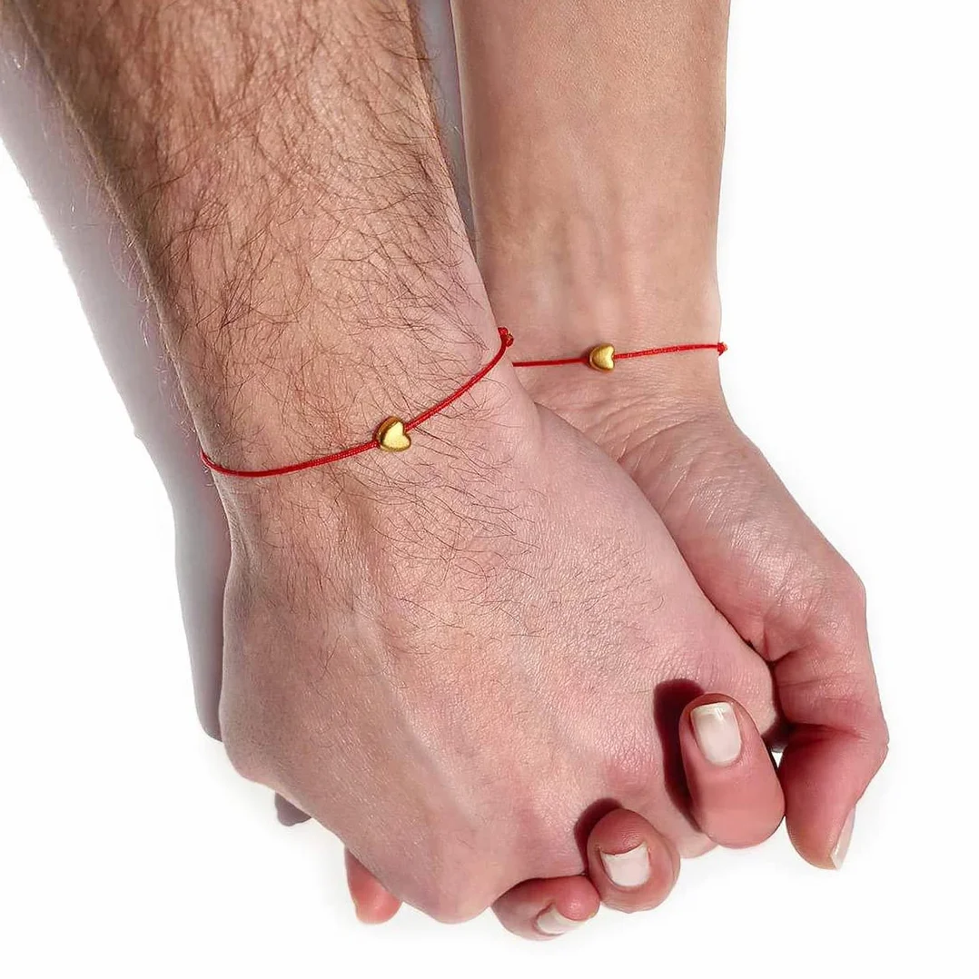 12 Piezas Pulseras de la amistad de cuerda con Corazón, Ajustables, Regalo Vistoso para Novia, Mejor Amiga, Parejas, mujer y niña