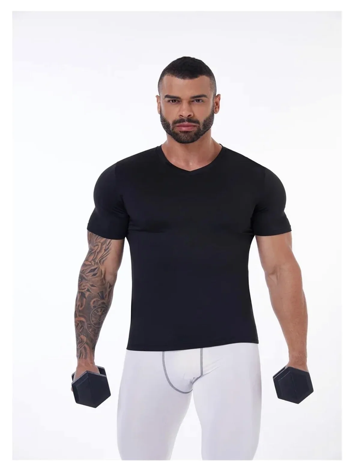 Camiseta CompresióN Hombre Camiseta de compresión for hombre, Fitness, gimnasio, moldeador de cuerpo, deporte, correr, camisetas, camisetas de manga corta de secado rápido, ropa moldeadora masculina C