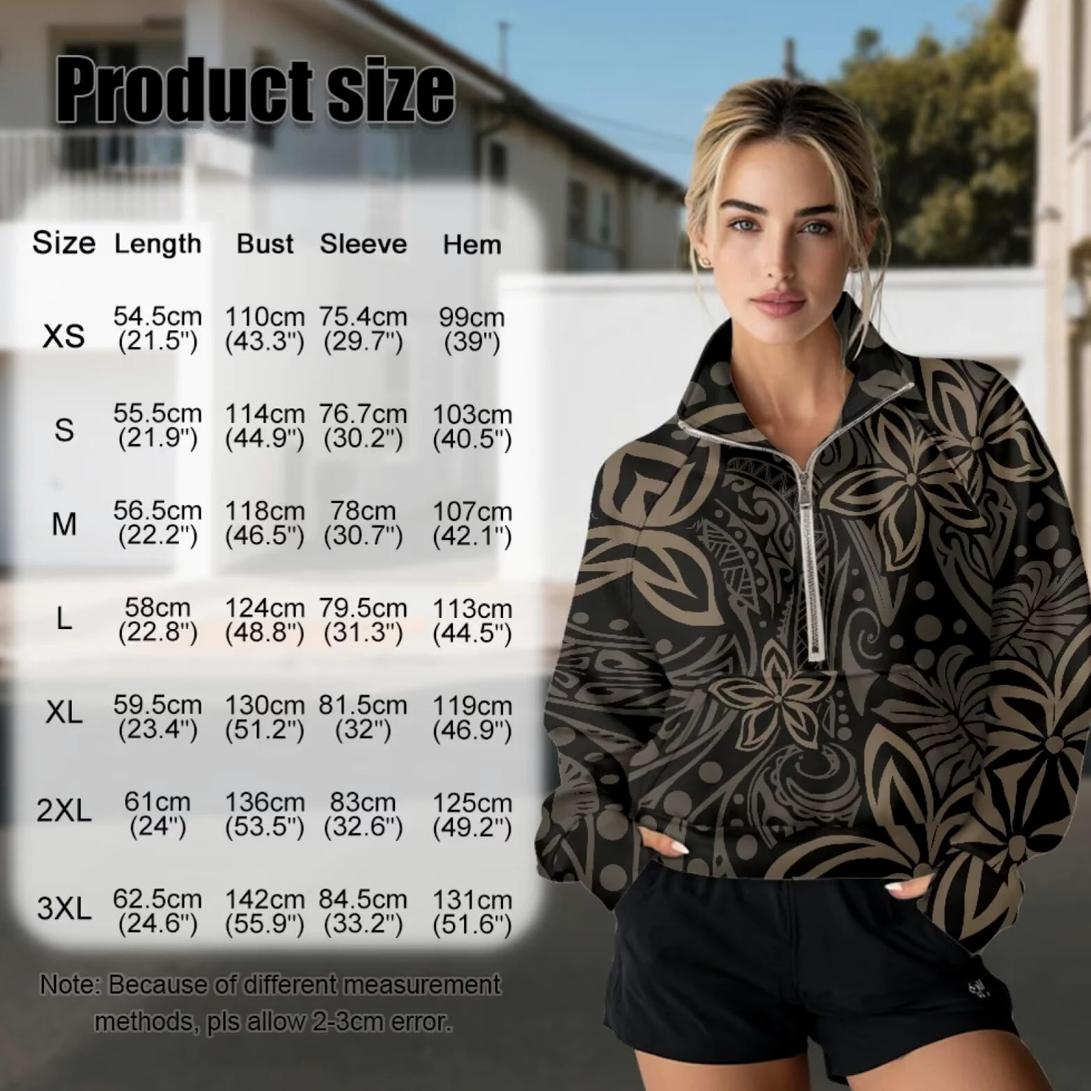 Poceacles Sudadera corta para mujer con 1/2 cremallera, agujero para el pulgar, cuello alto falso, sudadera con capucha suave para uso casual al aire libre