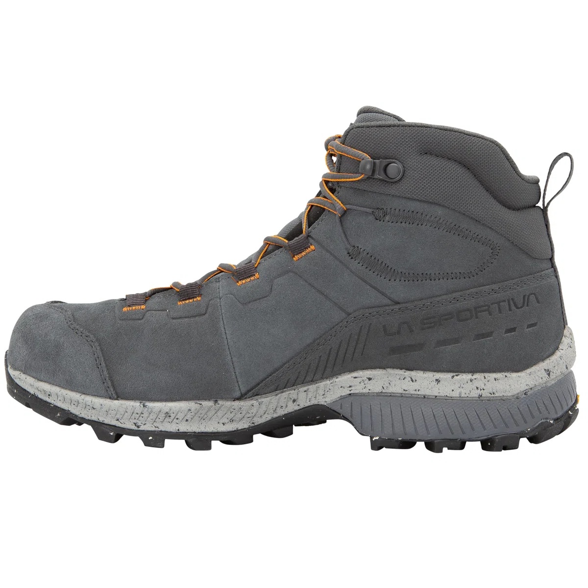 La Sportiva Zapatillas Tx Hike Mid de piel GTX para hombre, Metal/Hawaiian Sun, 45 EU