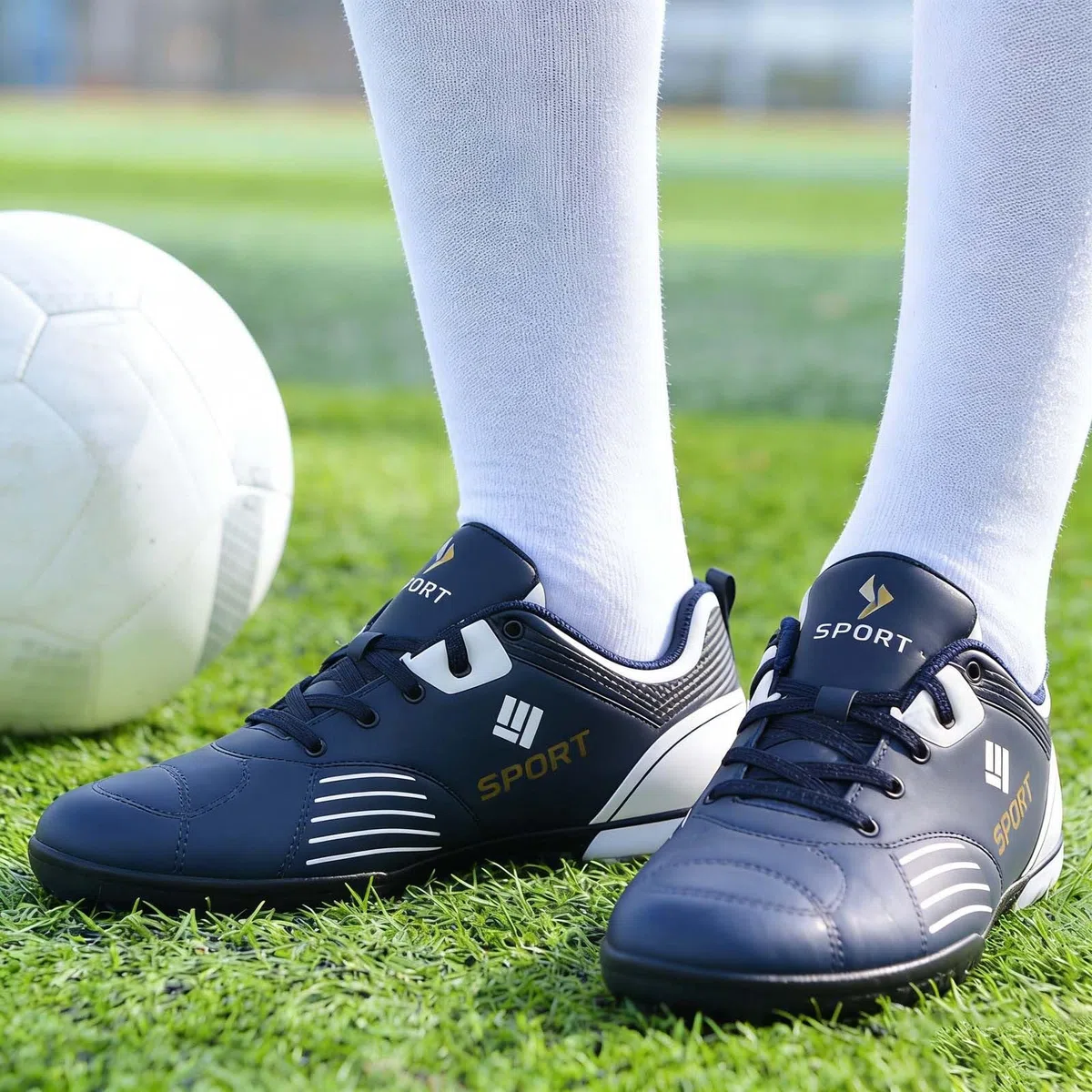Tenis deportivos para hombre con parte superior de agua, casuales y cómodos para usar, Blue, 38 2/3 EU