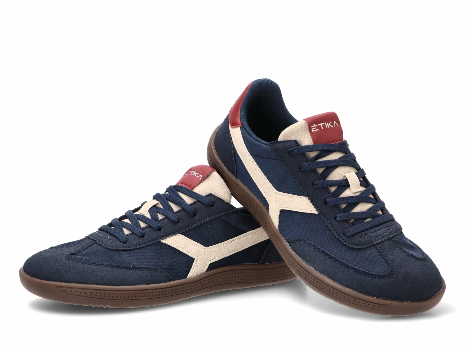 Etika Zapatillas Respetuosas de Hombre, Calzado Minimalista Deportivo con Puntera Ancha, Sneakers Retro Suela Plana, Modelo Yara 01 82053