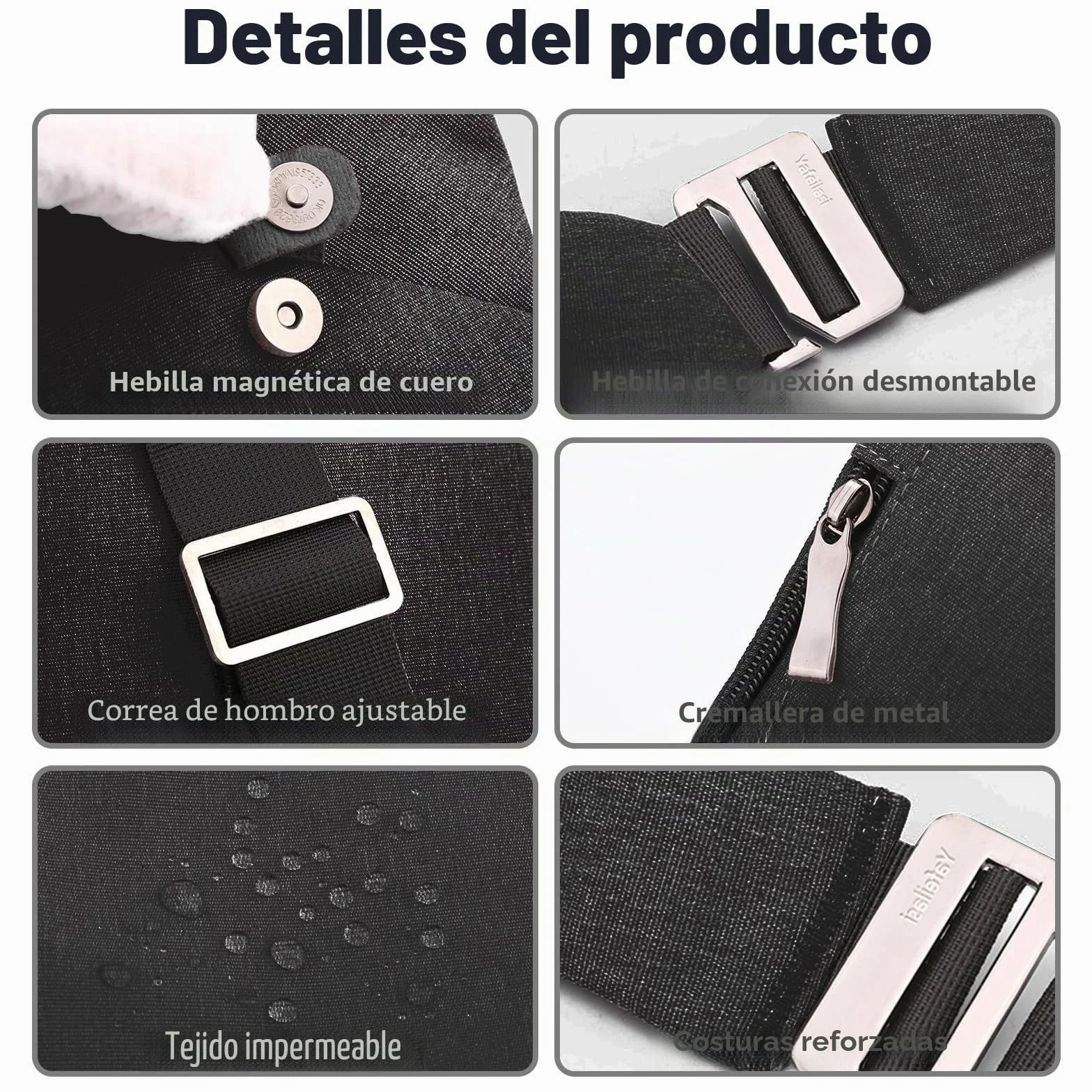 Bolsa de viaje antirrobo, bolsa cruzada de gran capacidad con un hombro, bolsa cruzada ligera para viajes, deportes