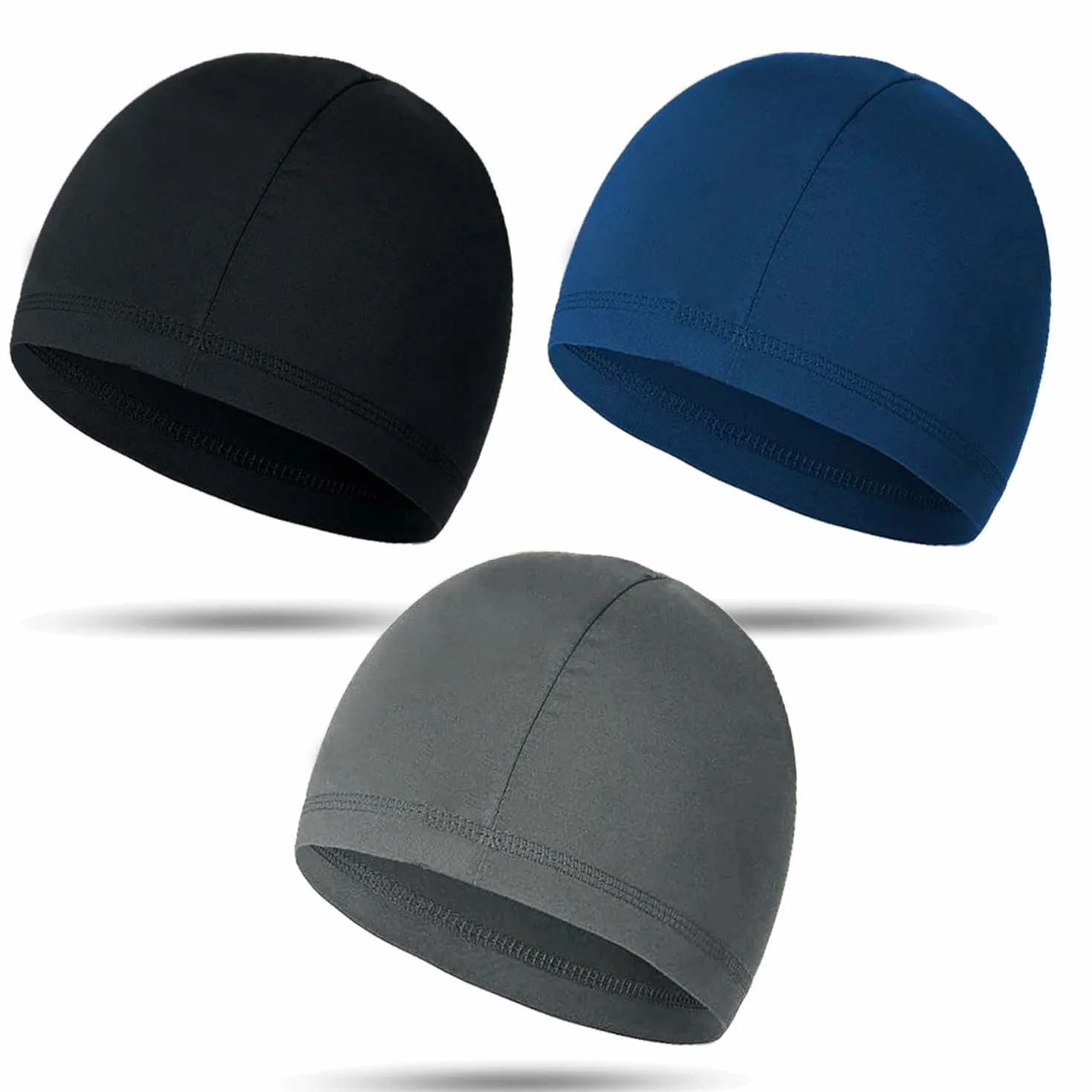 Transpirables Absorbentes del Sudor Ciclismo Skull Cap Correr Hat Sombrero de Casco Gorra Calavera 3 Piezas