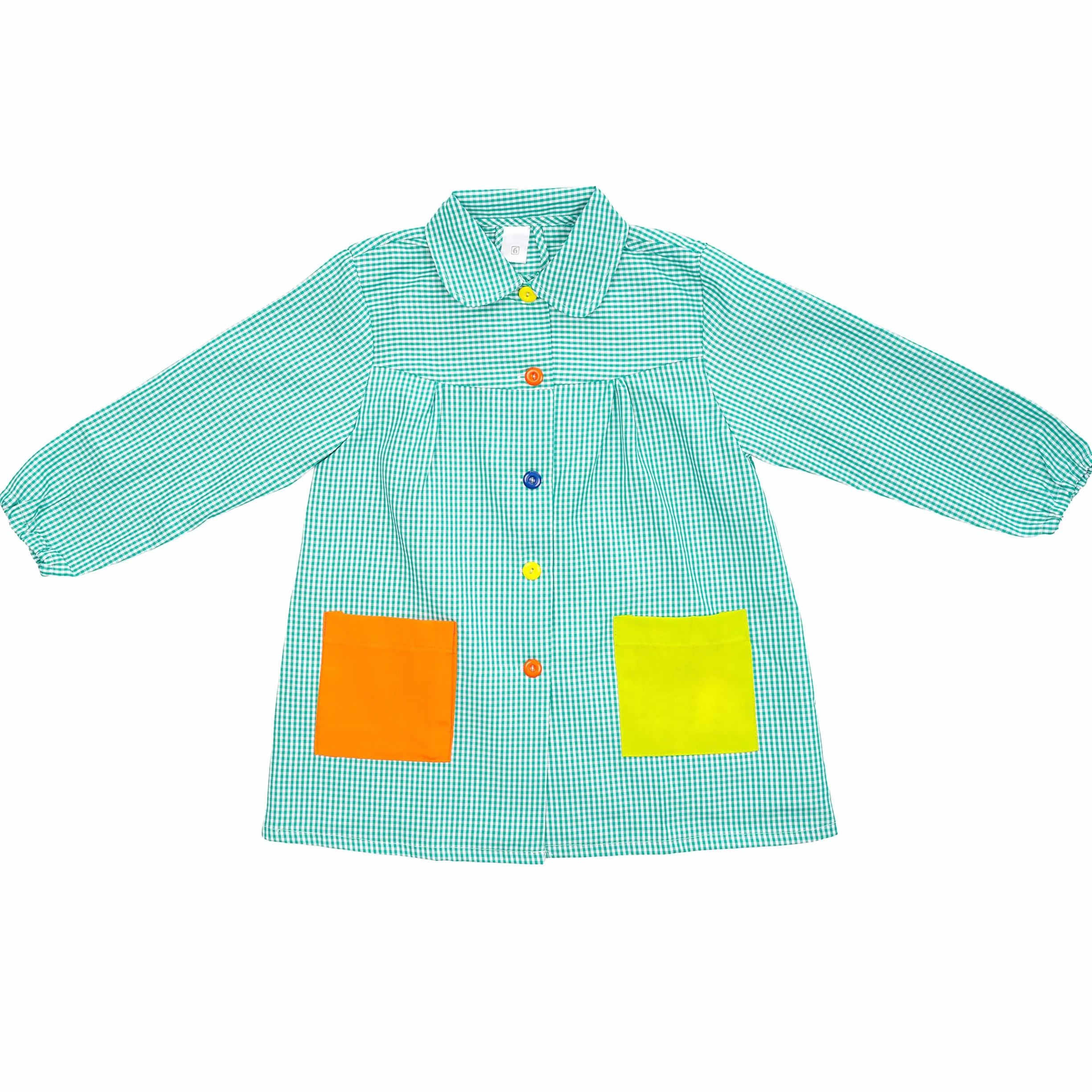 H HANSEL HOME Bata Escolar Infantil con Botones y Cuello para Guarderia y Colegio