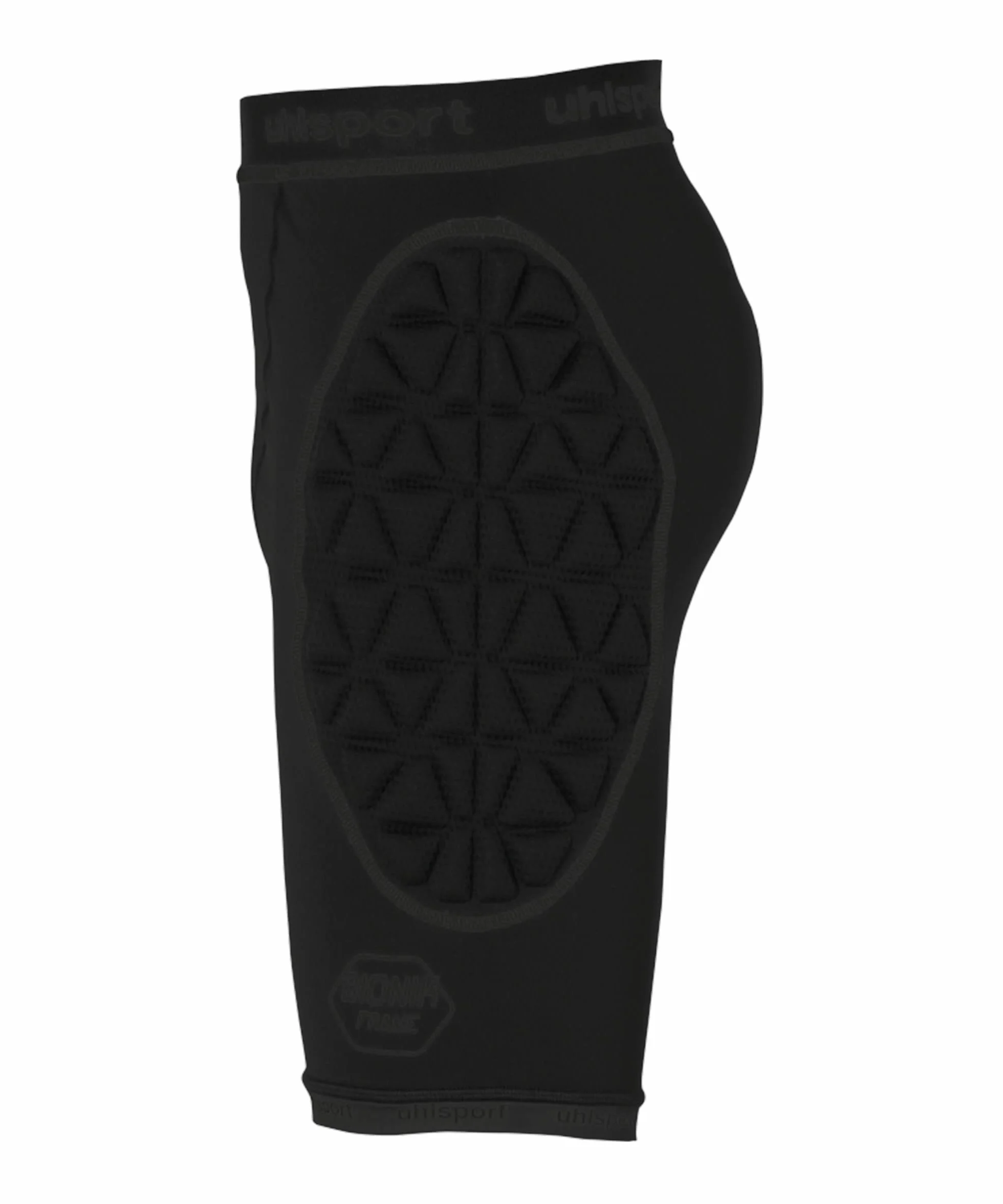 uhlsport Bionikframe Padded Short Black Edition Bionikframe - Pantalones Cortos Acolchados con protección Acolchada para Hombre y niño, Pantalones Cortos Acolchados Unisex Adulto