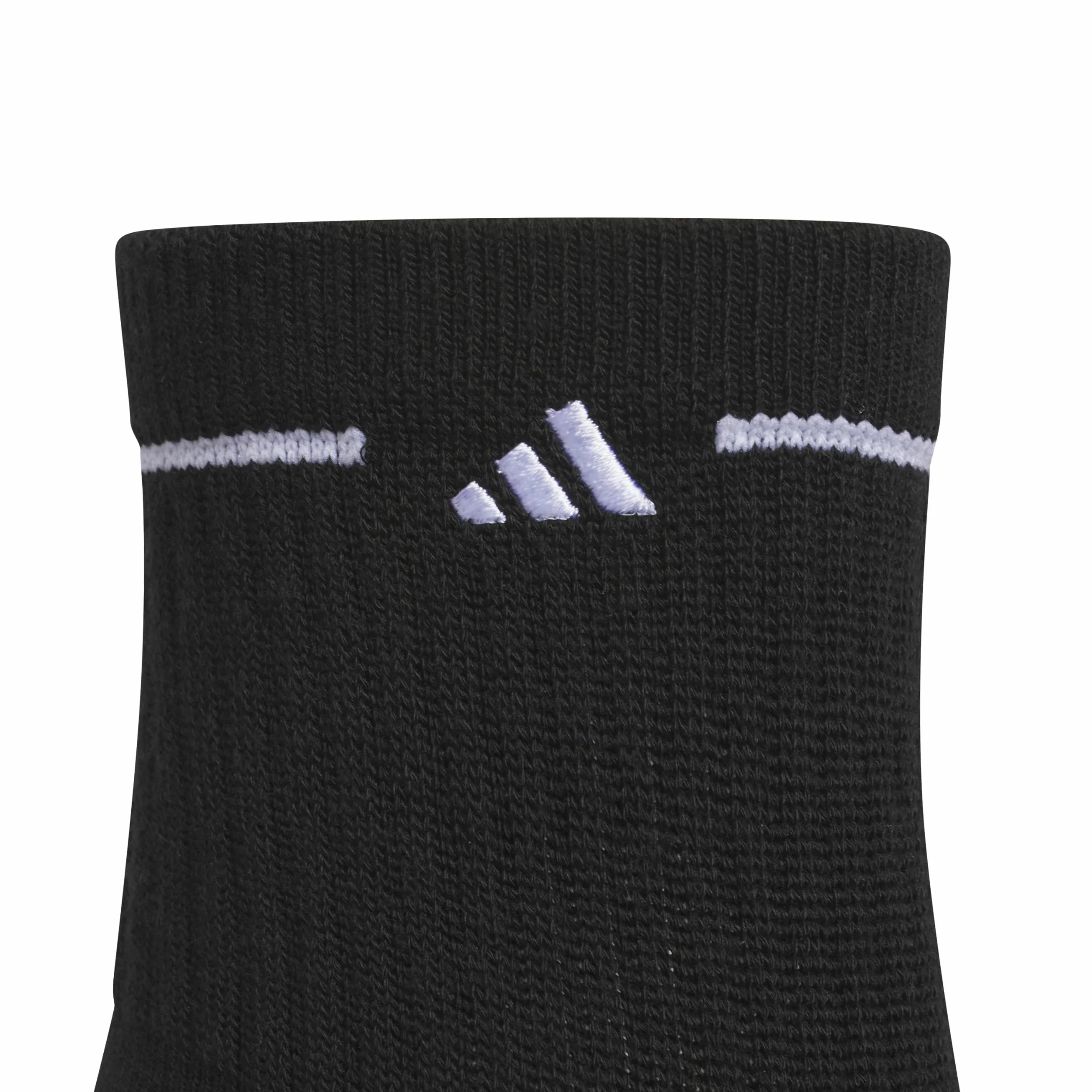 adidas Calcetines Deportivos Acolchados para Mujer (Paquete de 3 Pares) de Media caña por Encima del Tobillo, Negro/Blanco, M (Paquete de 3)