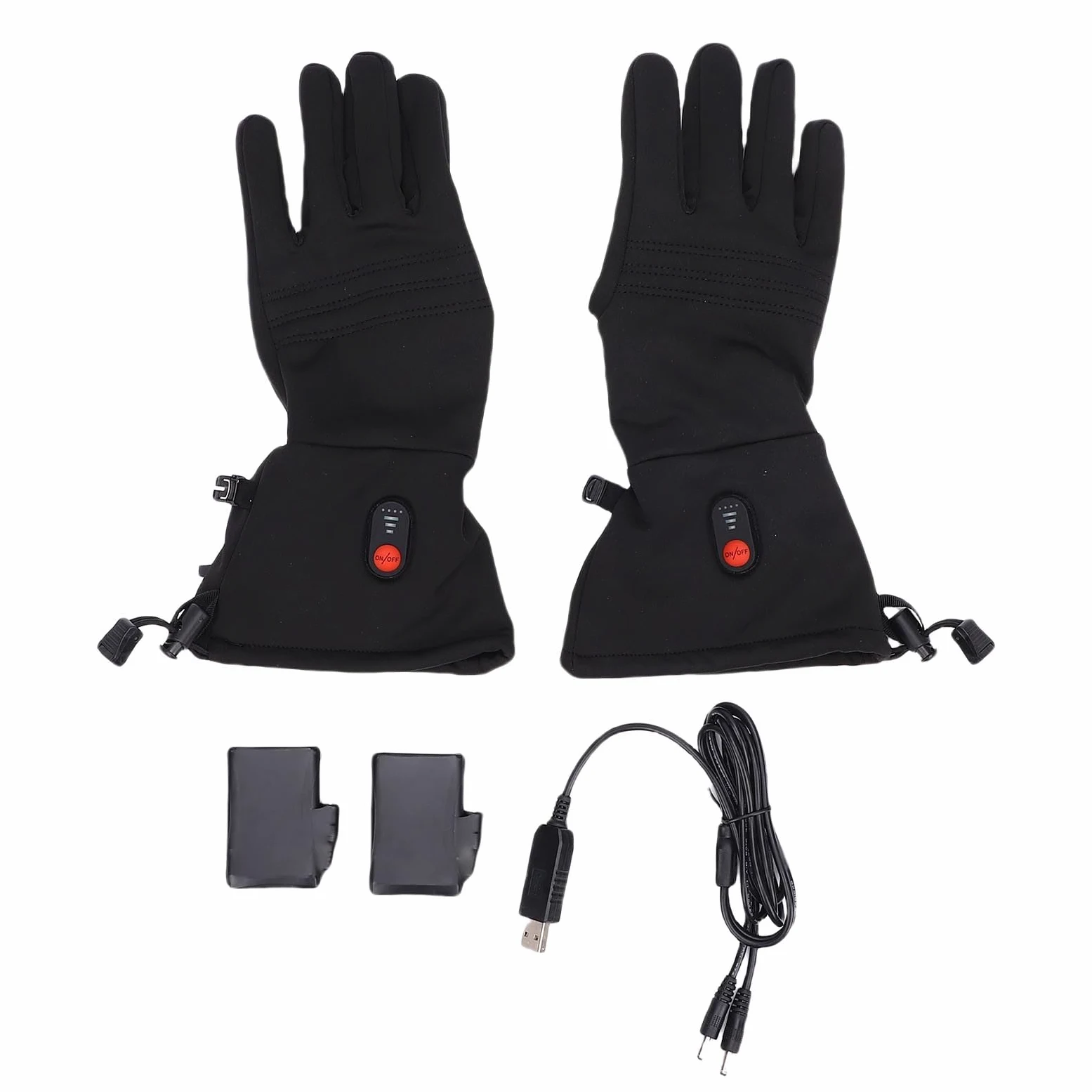 POENVFPO Térmicos con Pantalla Táctil, Manoplas Térmicas Recargables, Térmicos Eléctricos Impermeables para Esquí, Senderismo, Ciclismo con Potencia de 7,4 W