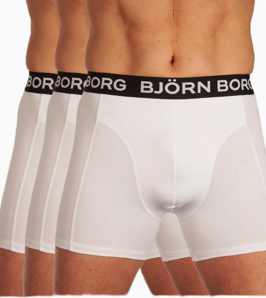 Björn Borg Essential Boxer 3p Ropa Interior de Hombres Hombre (Pack de 3)