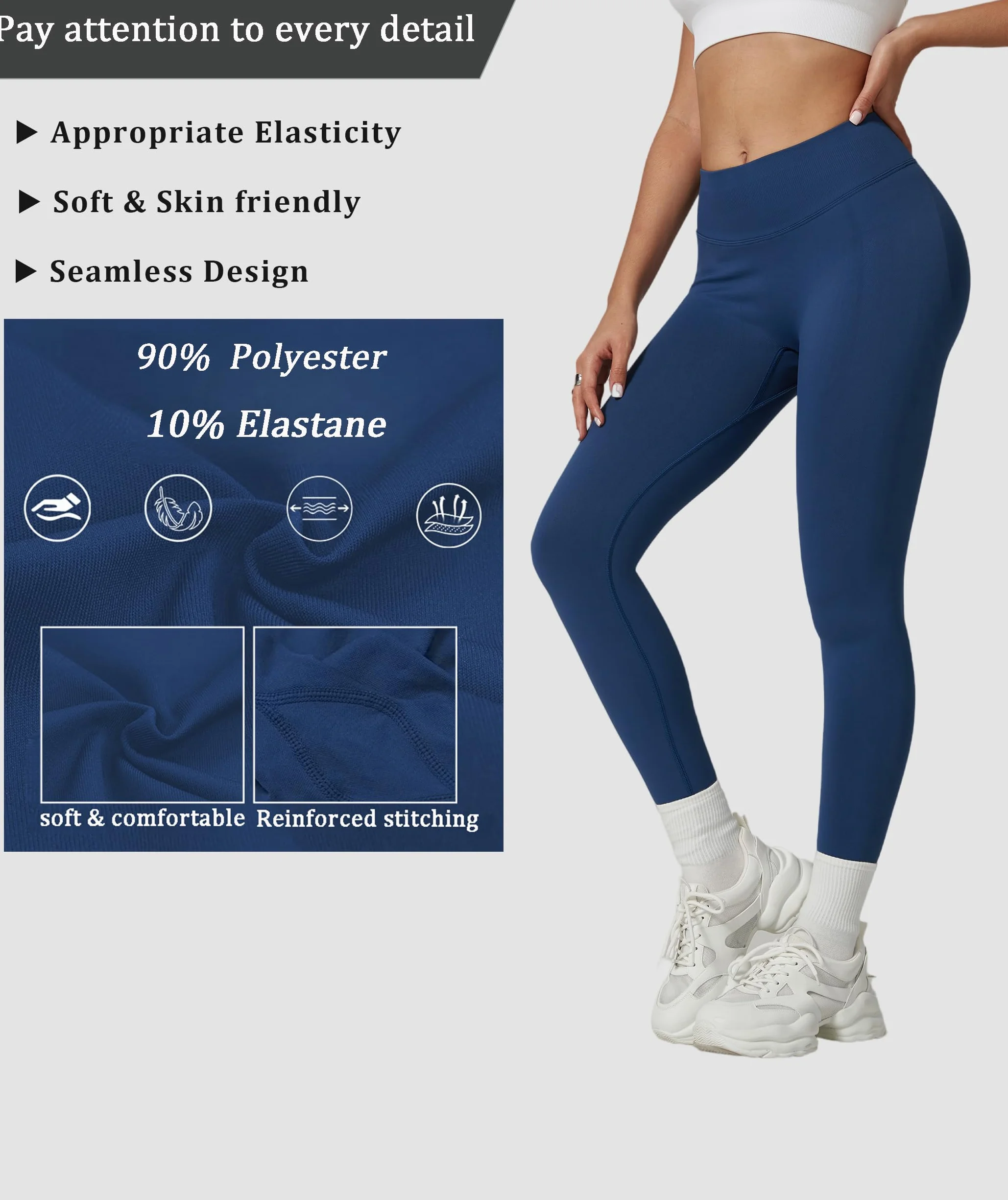 Leggings Fitnes Deportivos Mujer Cintura Alta Push Up Mallas Yoga Leggins 3D Anticelulitico Pantalones Pilates Training Sin Costuras
