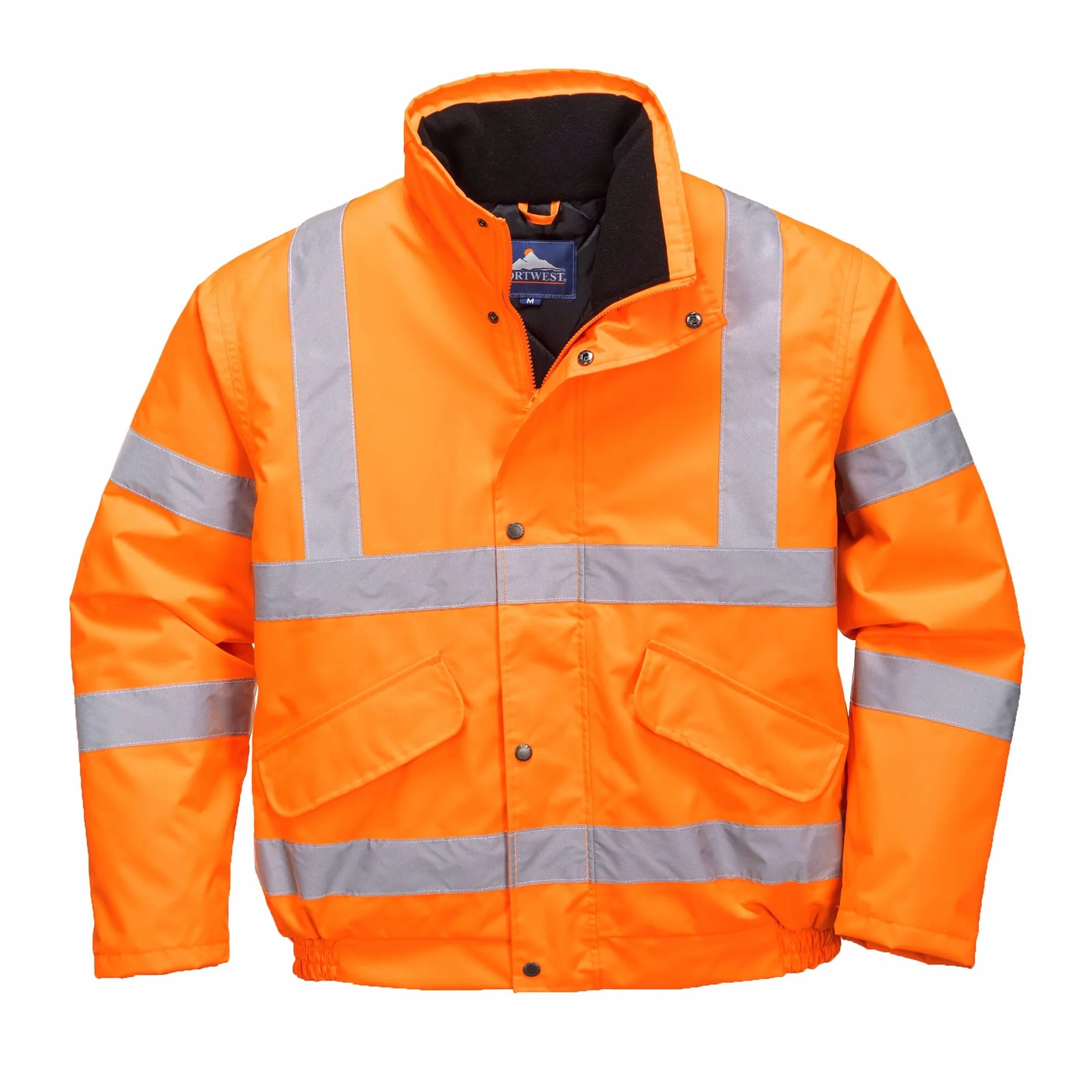Portwest RT32 Chaqueta Bomber De Invierno Impermeable Reflectante De Alta Visibilidad Naranja