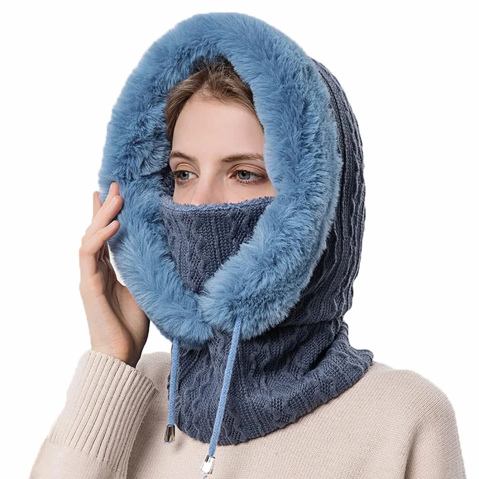 YAMEE Pasamontañas Invierno para Mujer Balaclava Moto Punto Gorro Cálido Esquí Senderismo
