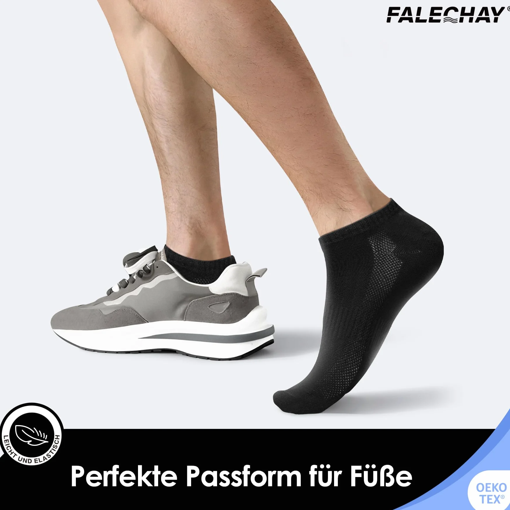 Falechay 10/20 Pares Calcetines Tobilleros Hombre Mujer Calcetines Cortos | Calcetines Cortos Hombre,Calcetines Deporte Unisex,Algodón,Respirable,OEKO-TEX